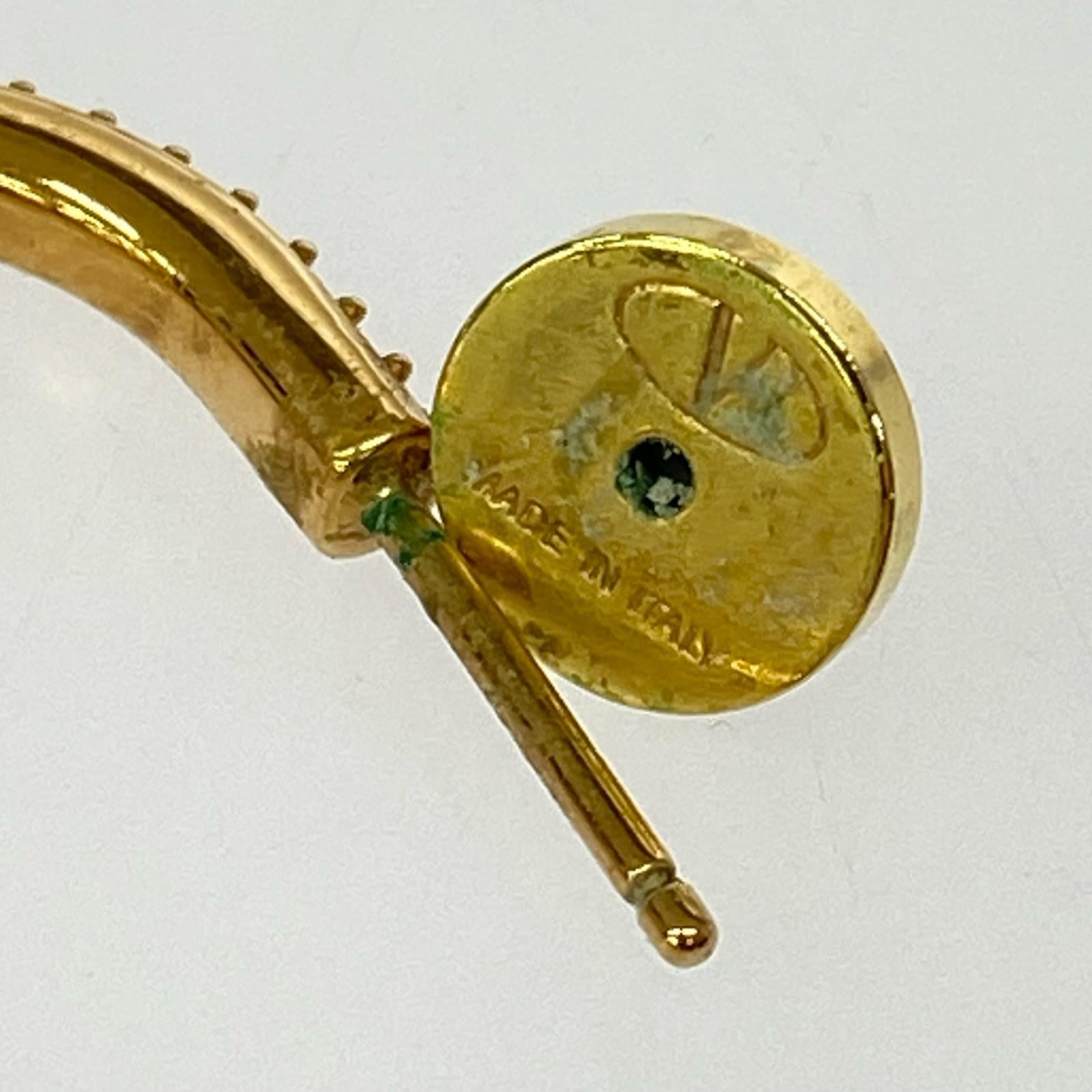 その他アクセサリー Vロゴ シグネチャー メタルピアス ゴールド