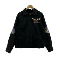ジャケット 東洋×BEAMS×BWL トリプルネーム MALIBU マップ×スカル刺繍 ベトジャン M 黒 M ブラック