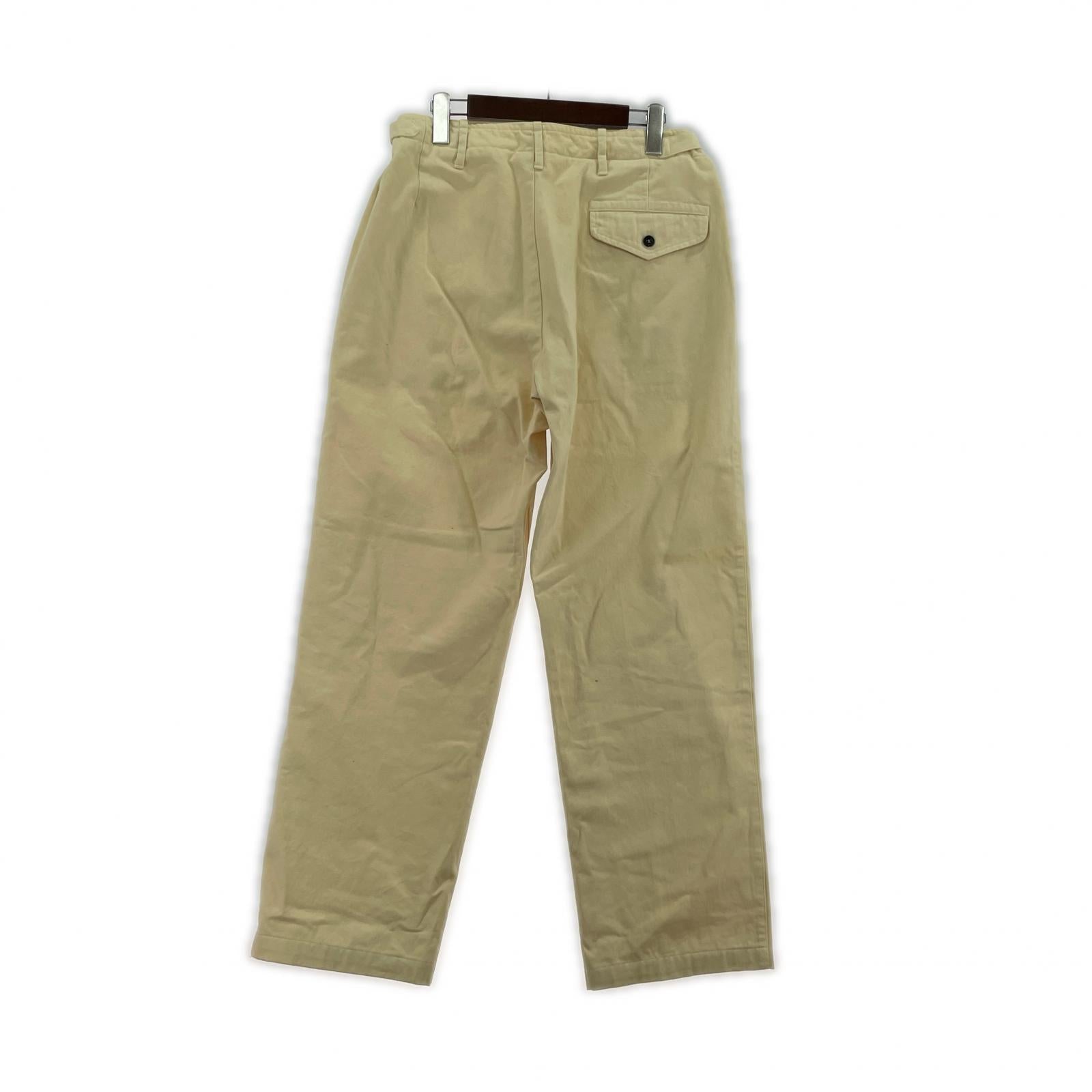 パンツ STONE ISLAND 00s サイドアジャスター モールスキンパンツ 50 アイボリー 50