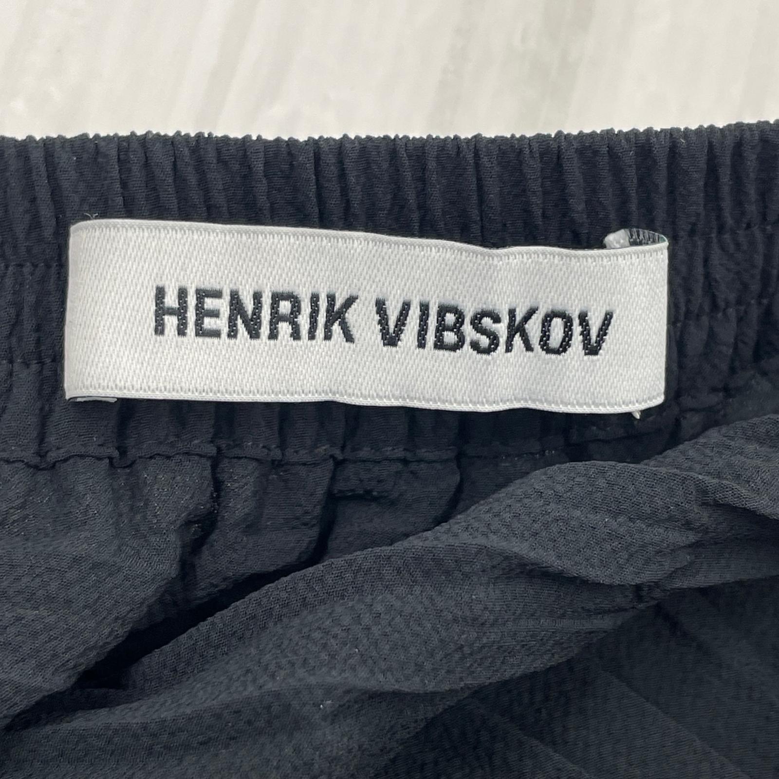 ロングスカート Henrik Vibskov プリーツスカート M 黒 M ブラック