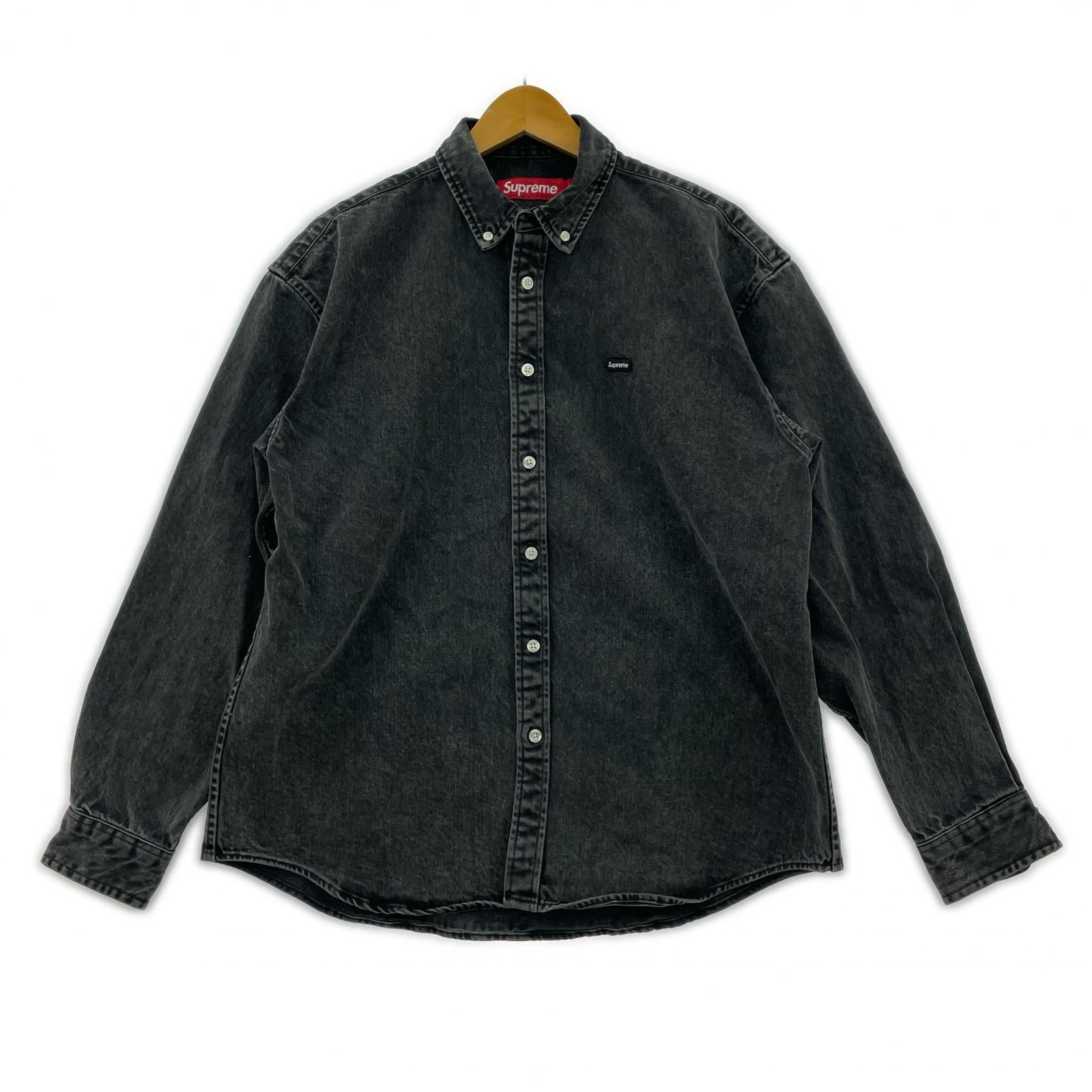 長袖シャツ 25FW Small Box Denim Shirt Black S S ブラック