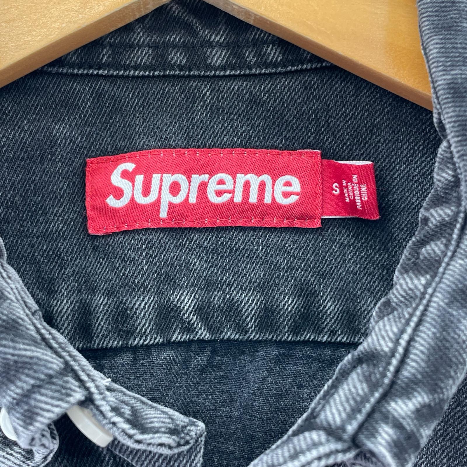 長袖シャツ 25FW Small Box Denim Shirt Black S S ブラック