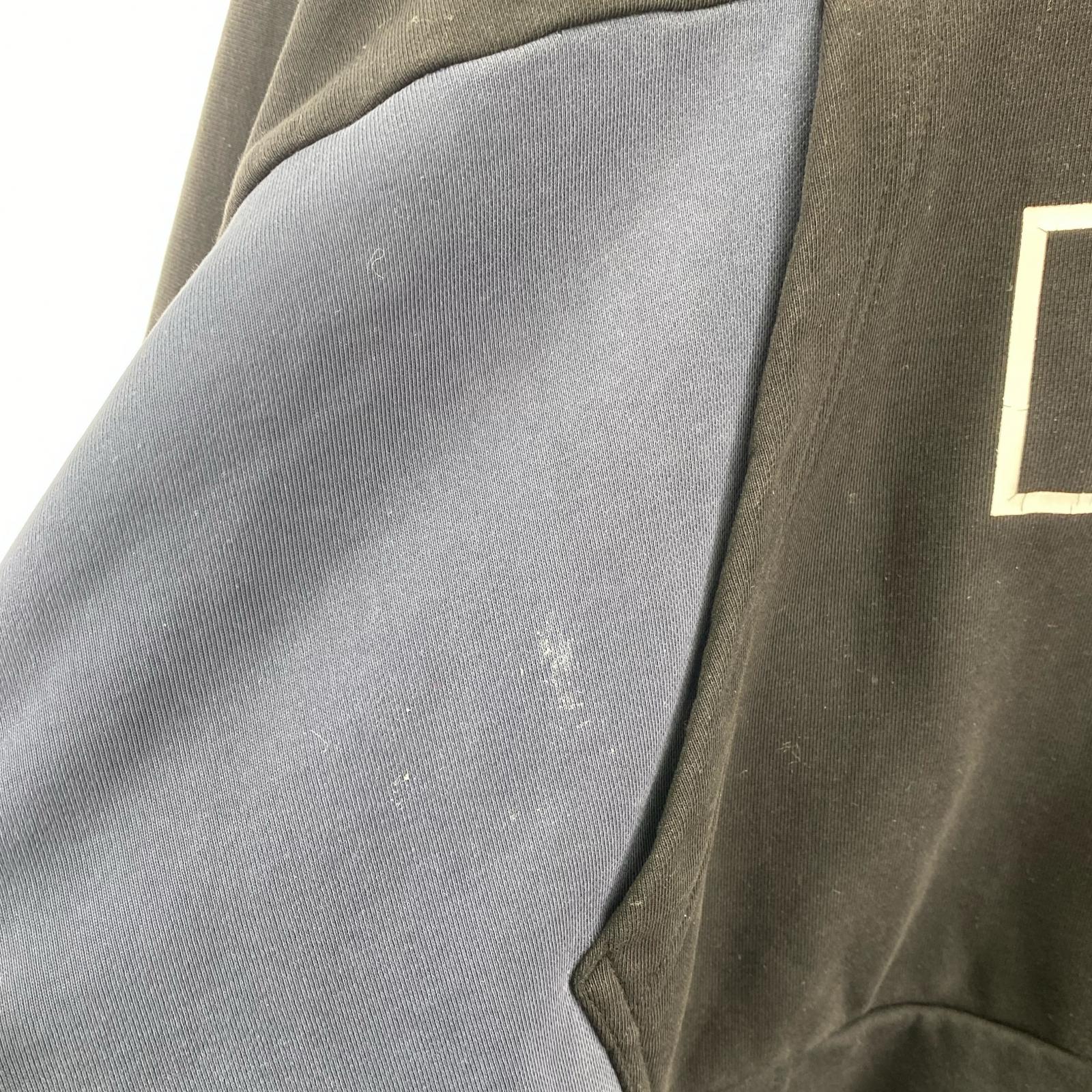 パーカー DIESEL×FR2×GR8 パッチワークパーカー ネイビー ブラック