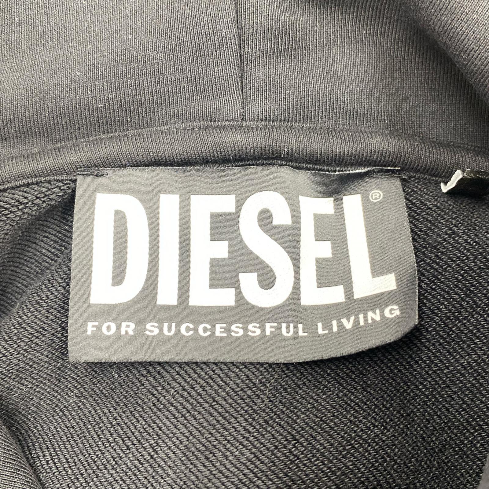 パーカー DIESEL×FR2×GR8 パッチワークパーカー ネイビー ブラック