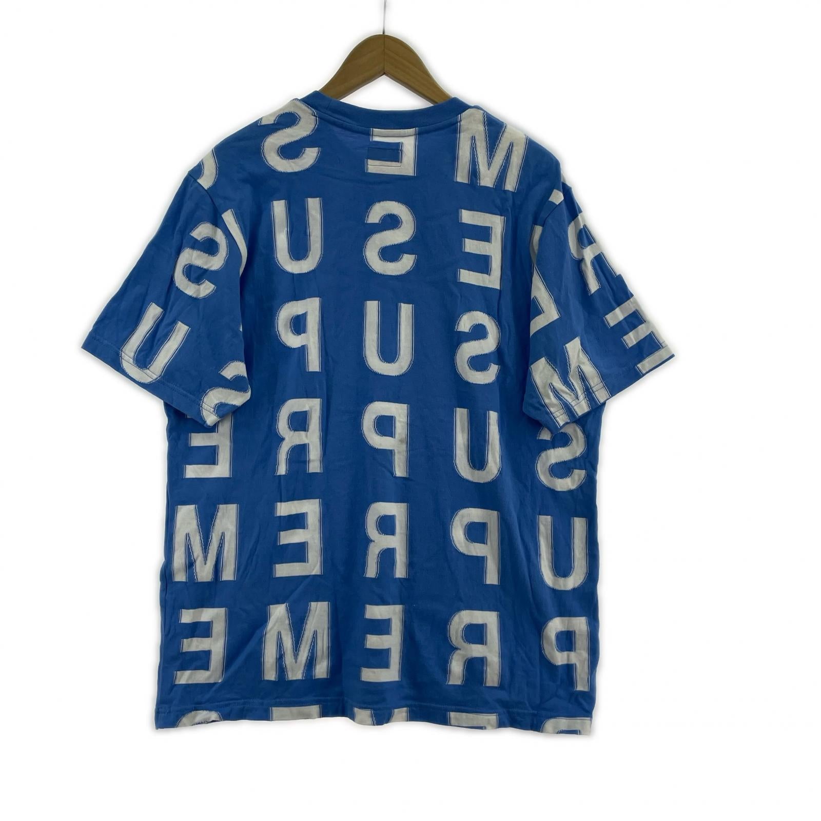 半袖Tシャツ Intarsia S/S Top Blue M M ゴールド