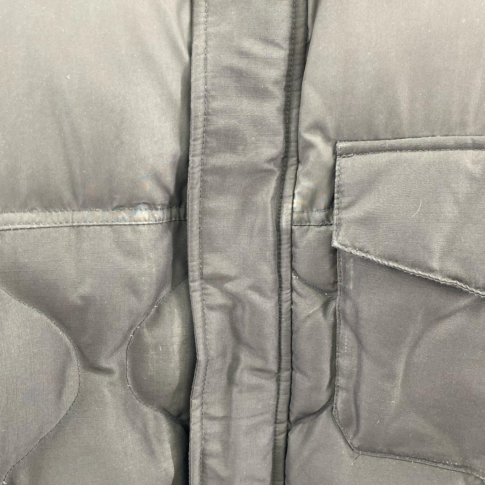 ダウンジャケット old stussy キルティングダウンジャケット 黒 ブラック