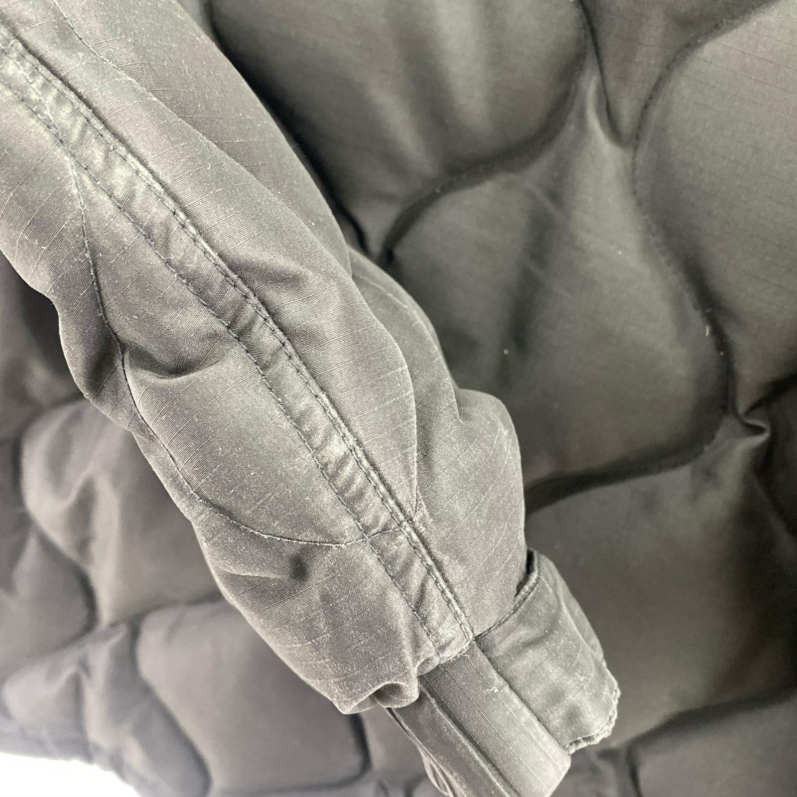 ダウンジャケット old stussy キルティングダウンジャケット 黒 ブラック