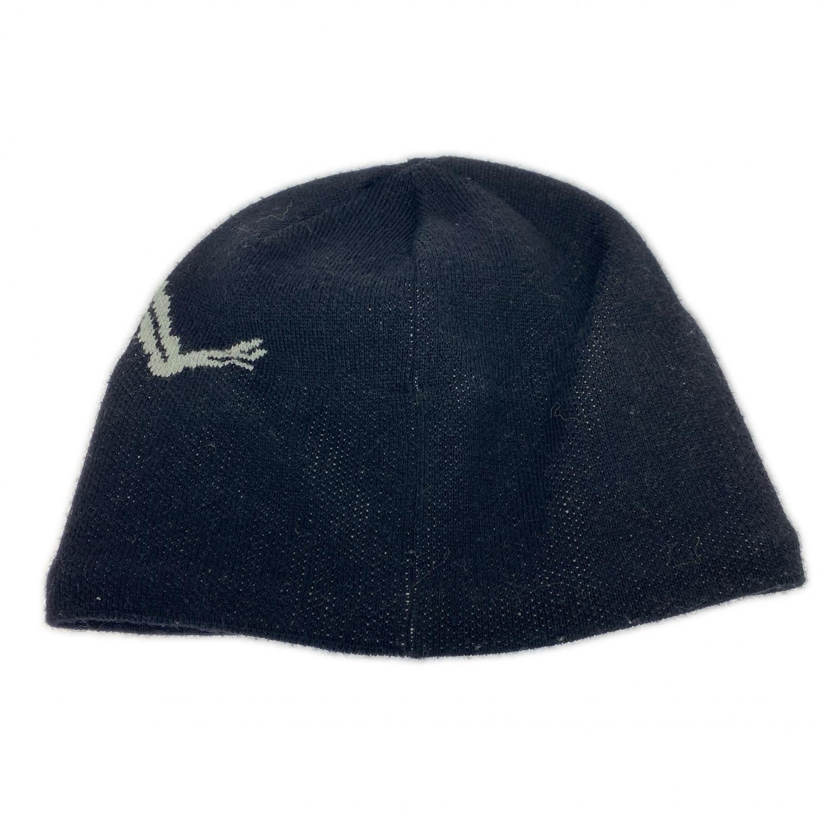 ニットキャップ BIRD HEAD TOQUE ロゴ 黒 (58cm) ブラック