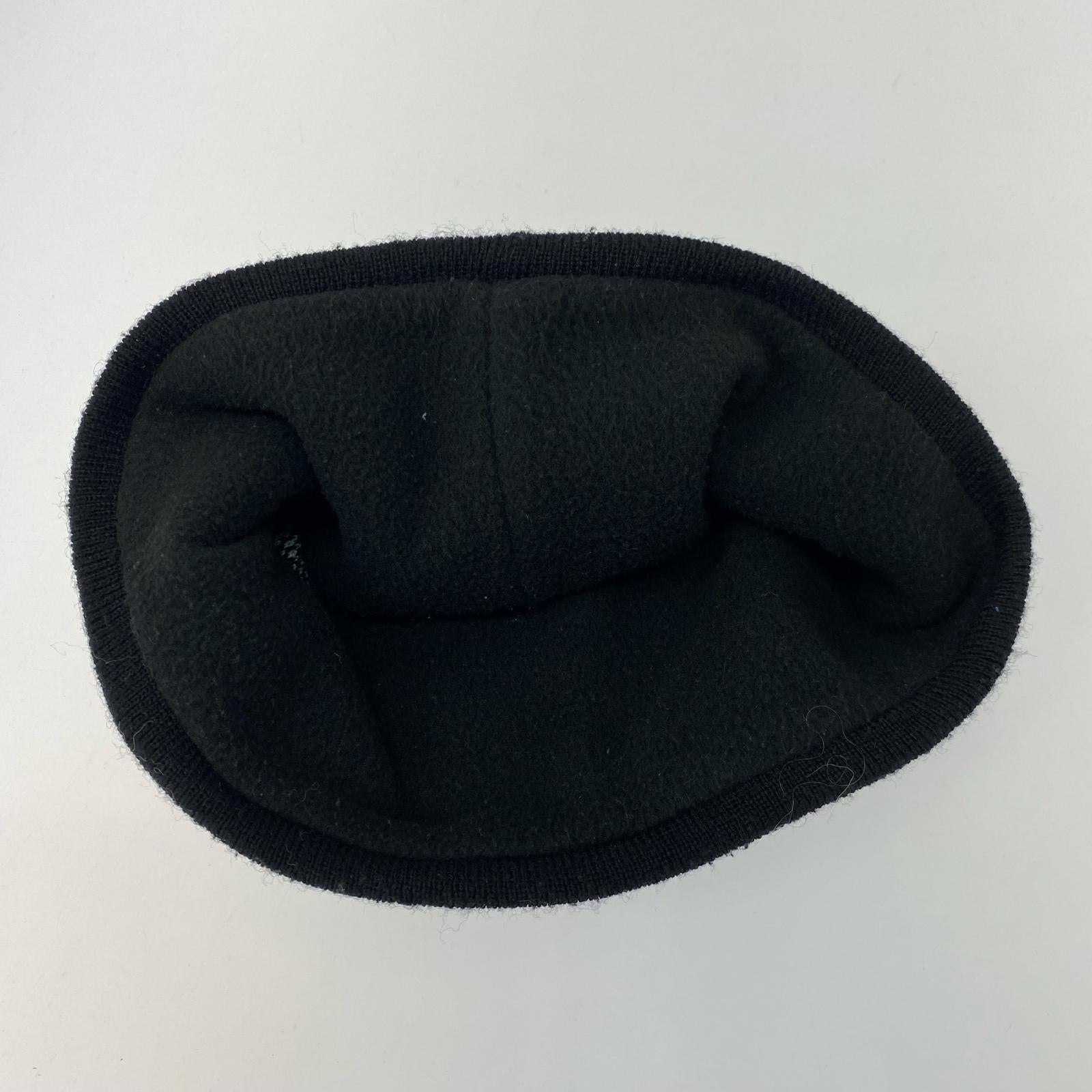 ニットキャップ BIRD HEAD TOQUE ロゴ 黒 (58cm) ブラック
