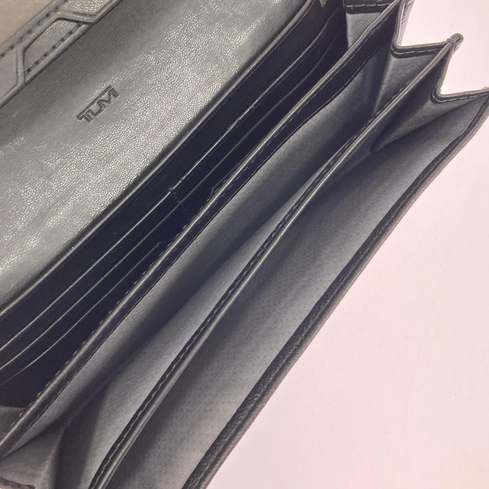 長財布 レザーウォレット ブラック ブラック