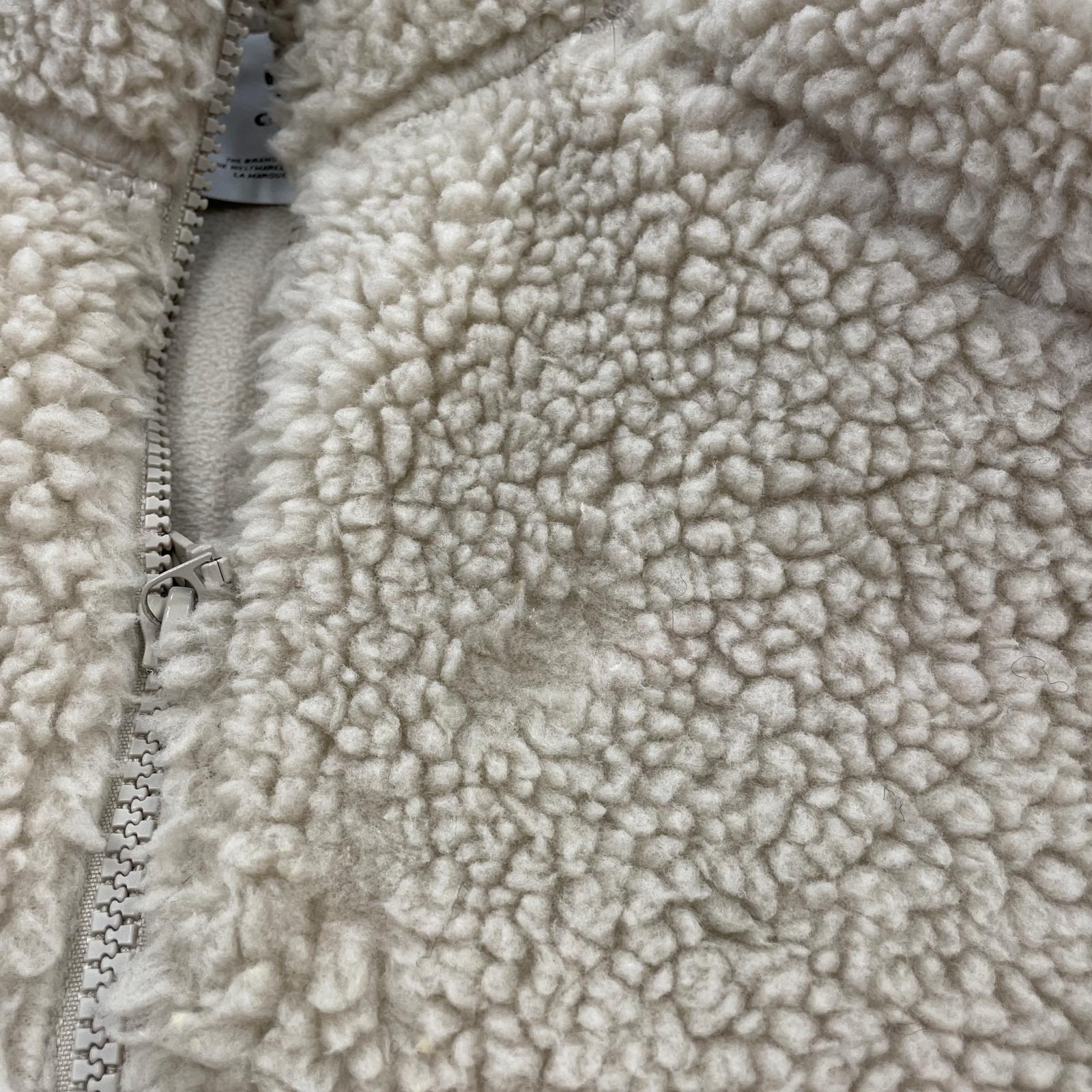 スウェット ハーフジップ ボアフリース (L) L ベージュ