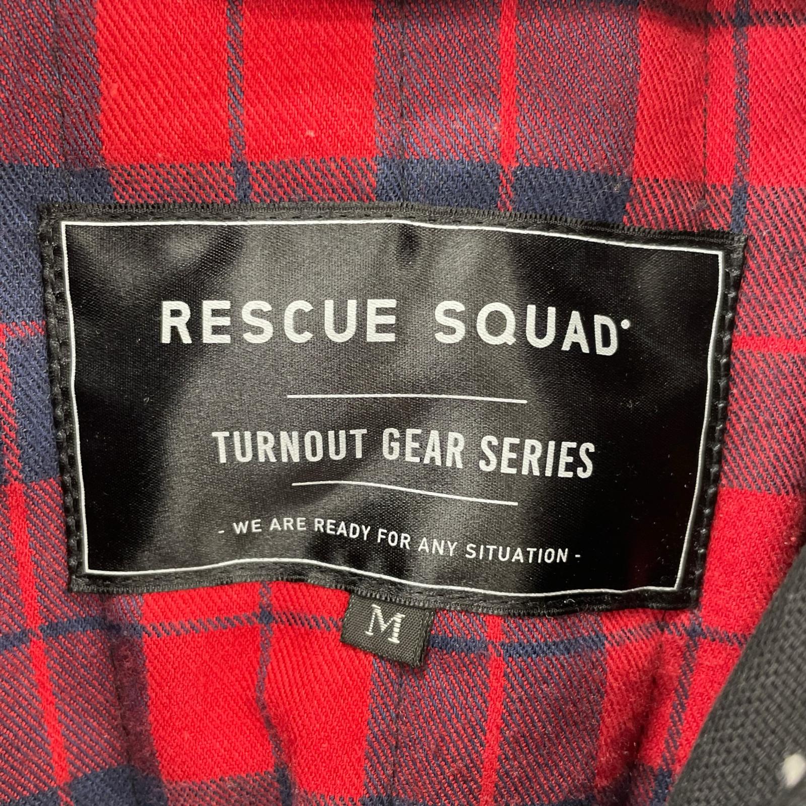 ジャケット RESCUE SQUAD ファイヤーマンジャケット M ブラック