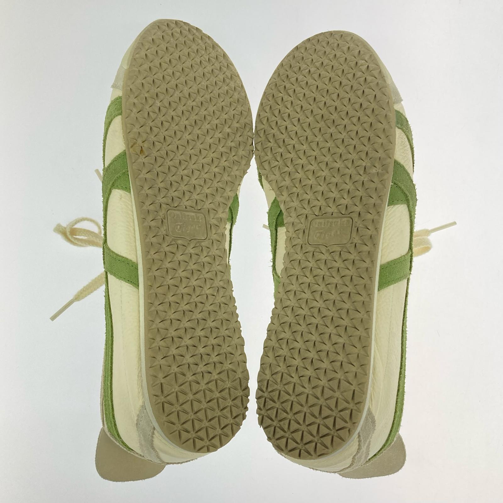 スニーカー ローカットスニーカー 緑白 28cm (US10 UK9 1/2 EU46)