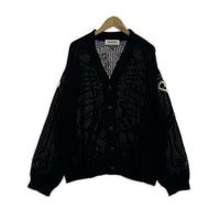 カーディガン SKELTON MESH KNIT (3) 3 ブラック