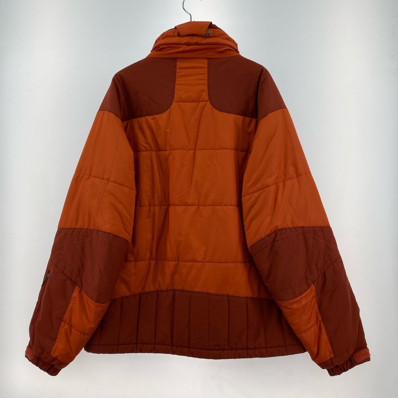 ダウンジャケット 00s パフライダージャケット オレンジ XL オレンジ