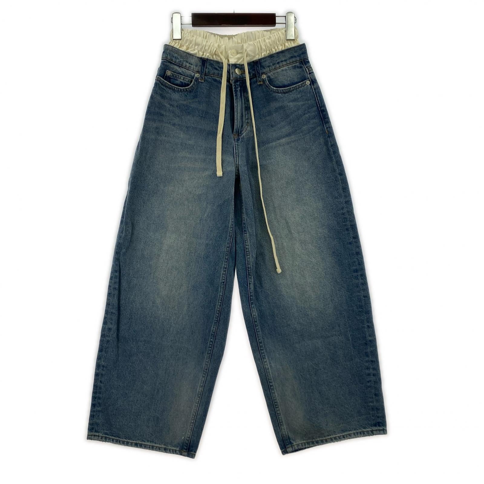 デニムパンツ Layered Waist Denim 23 ブルー