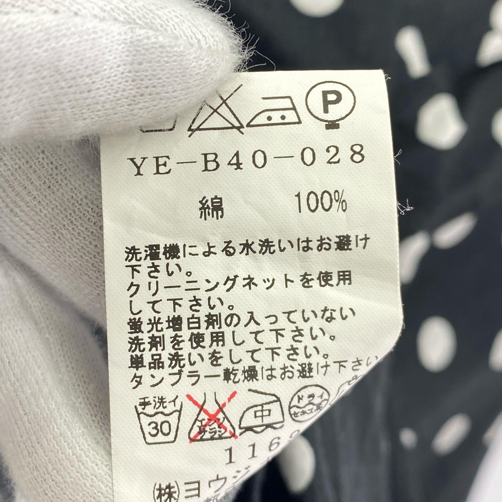 長袖シャツ Y's ドット×水玉 変形デザインシャツ 2 ブラック 2 ブラック