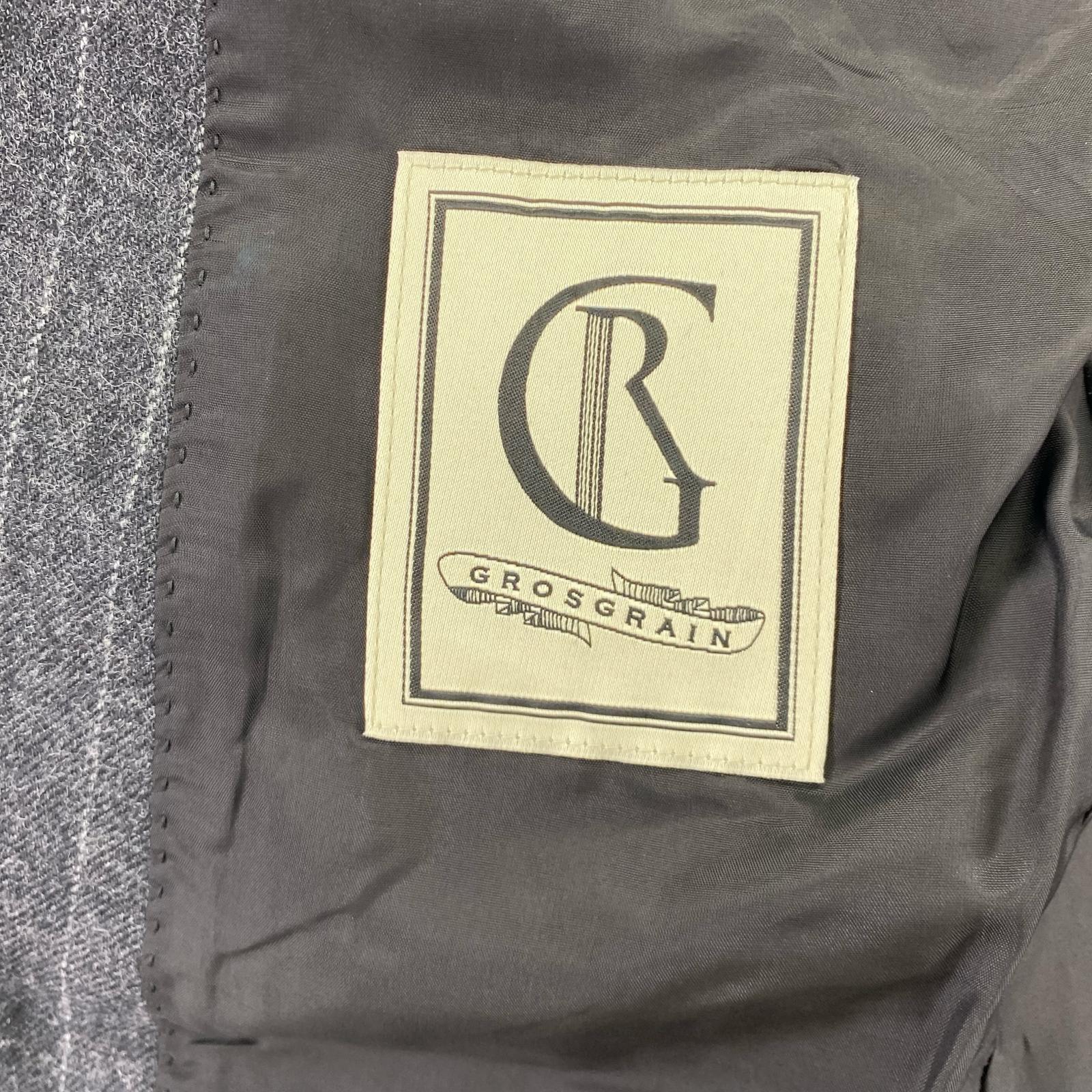 ジャケット GROSGRAIN ウールストライプジャケット 2 グレー 2 グレー
