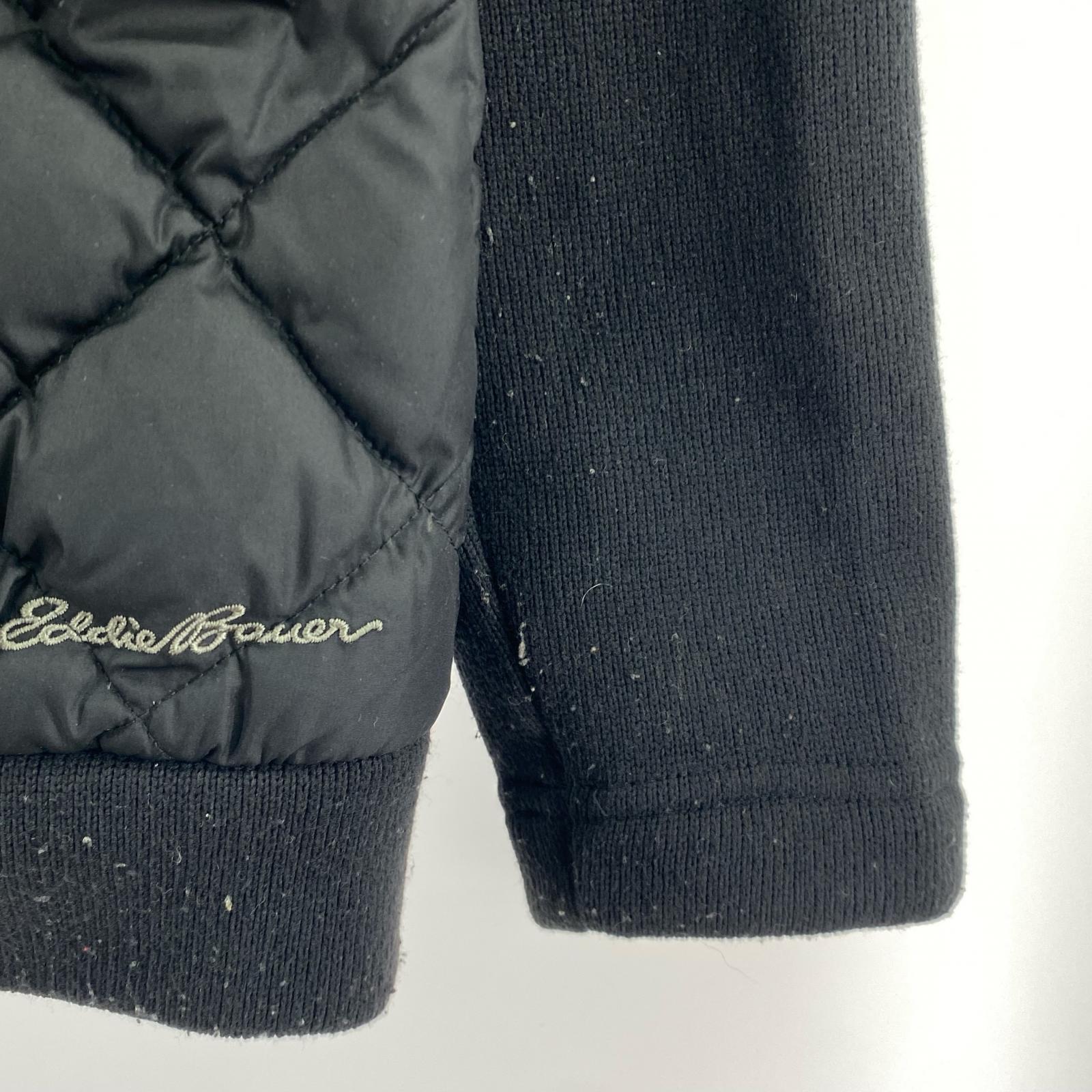ジャケット Eddie Bauer 復刻 キルティング切替ジャケット 黒 ブラック