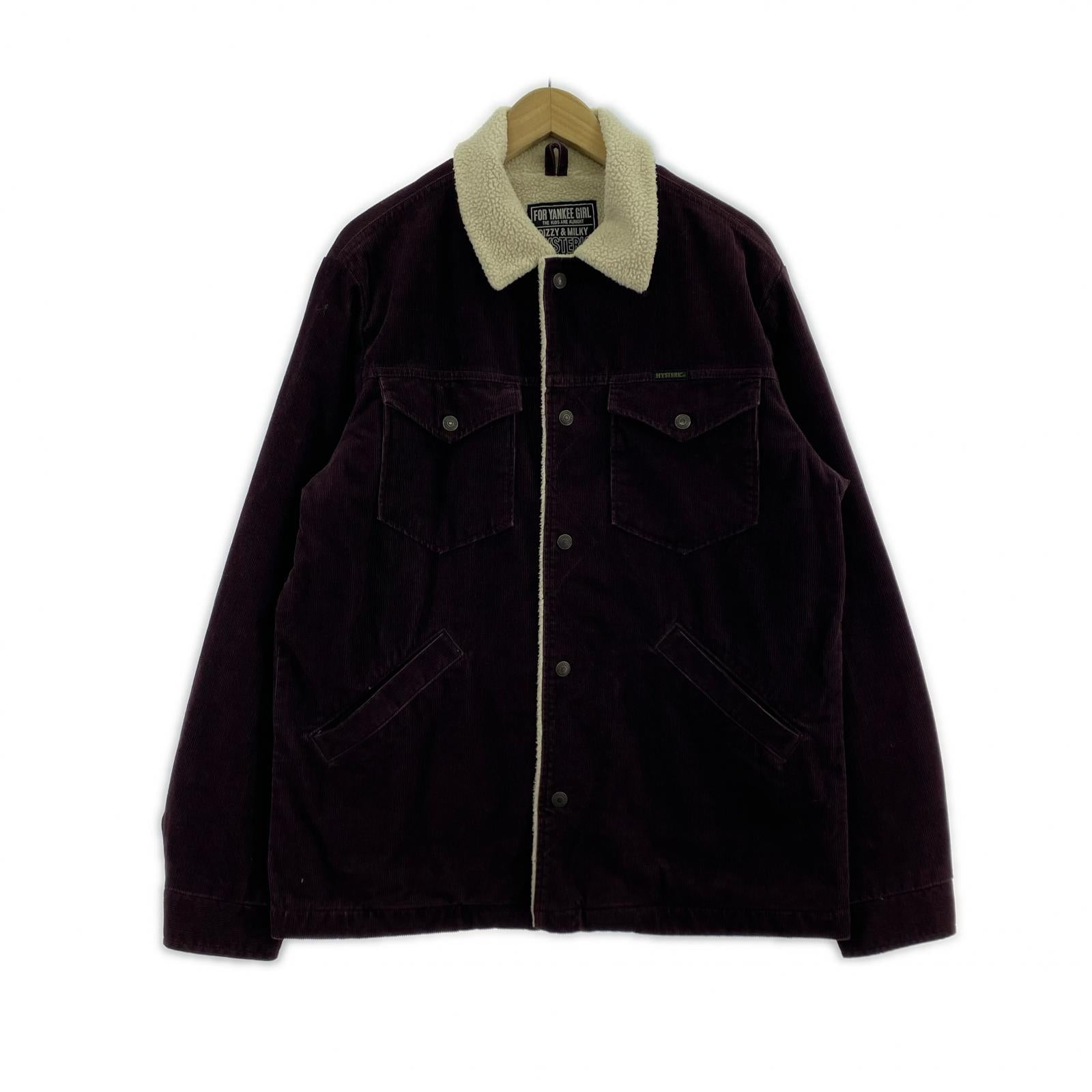 ジャケット 22AW ボアランチコート 紫 L L パープル