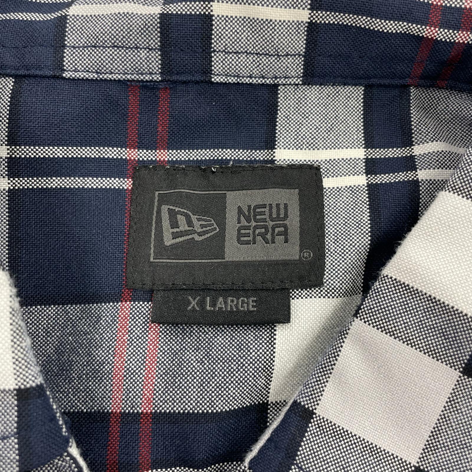 長袖シャツ NEW ERA 長袖チェックシャツ (XL)