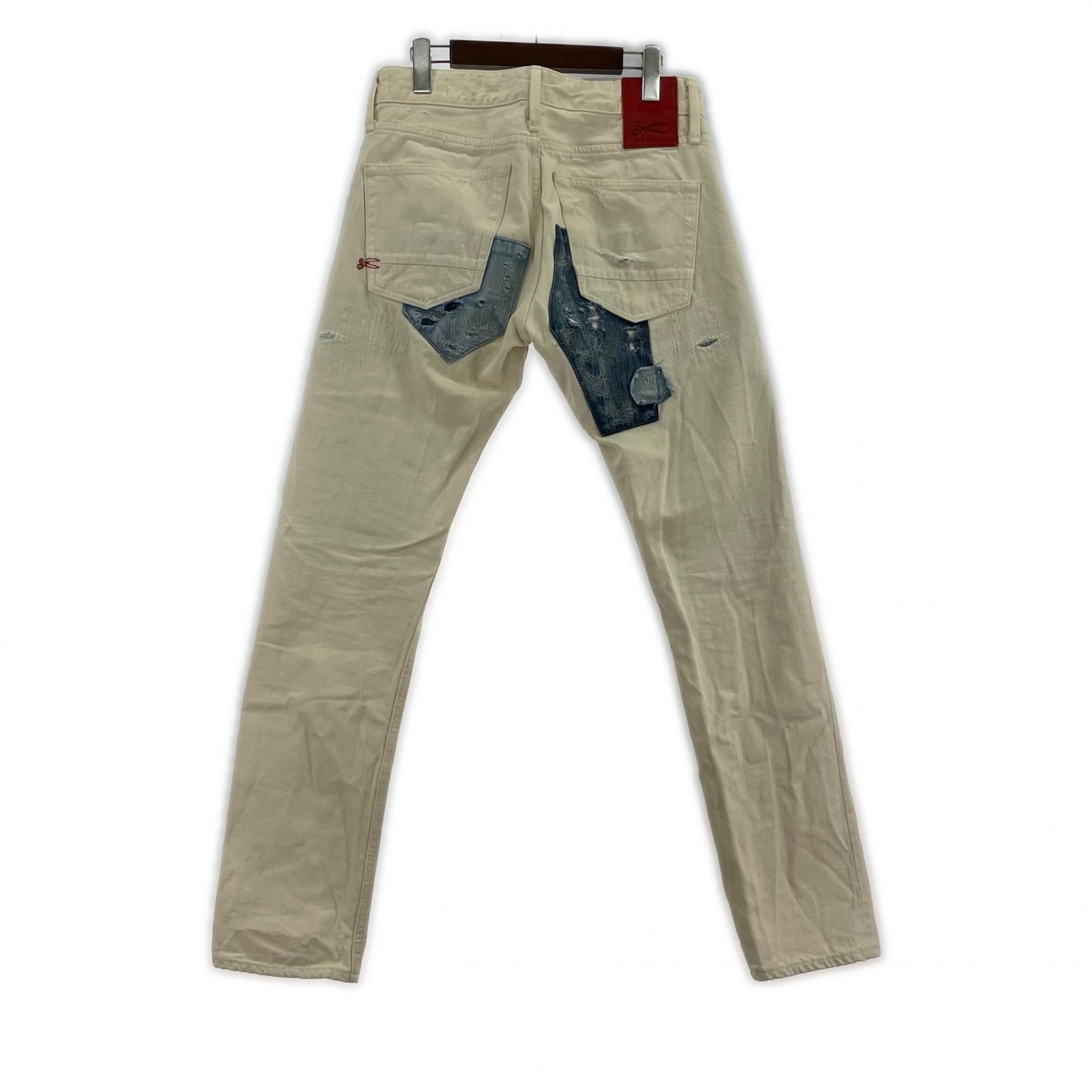 デニムパンツ RAZOR MIJCHUBUB ホワイト