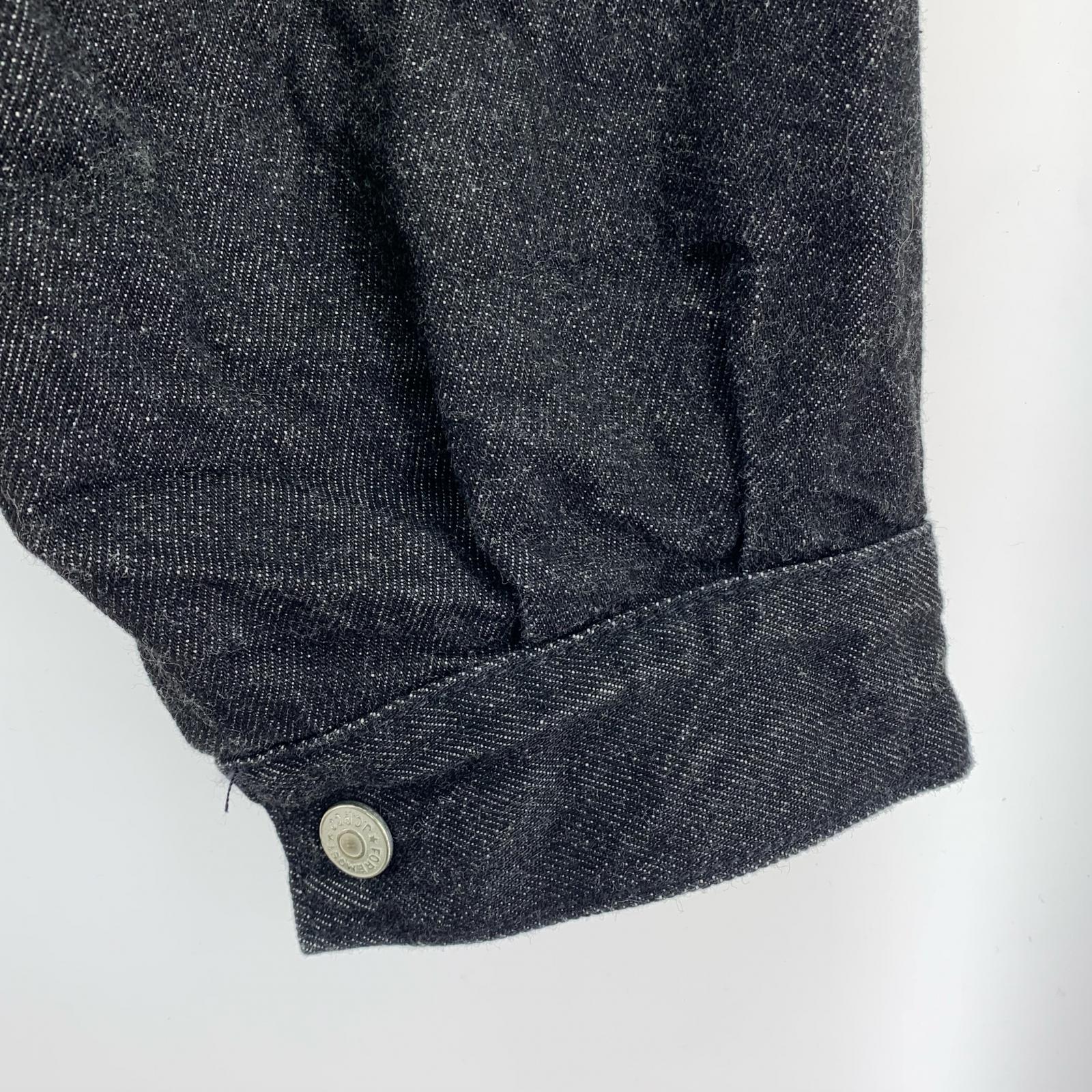 デニムジャケット PENNEY'S FOREMOST PLEATS JACKET BLK 44 ブラック