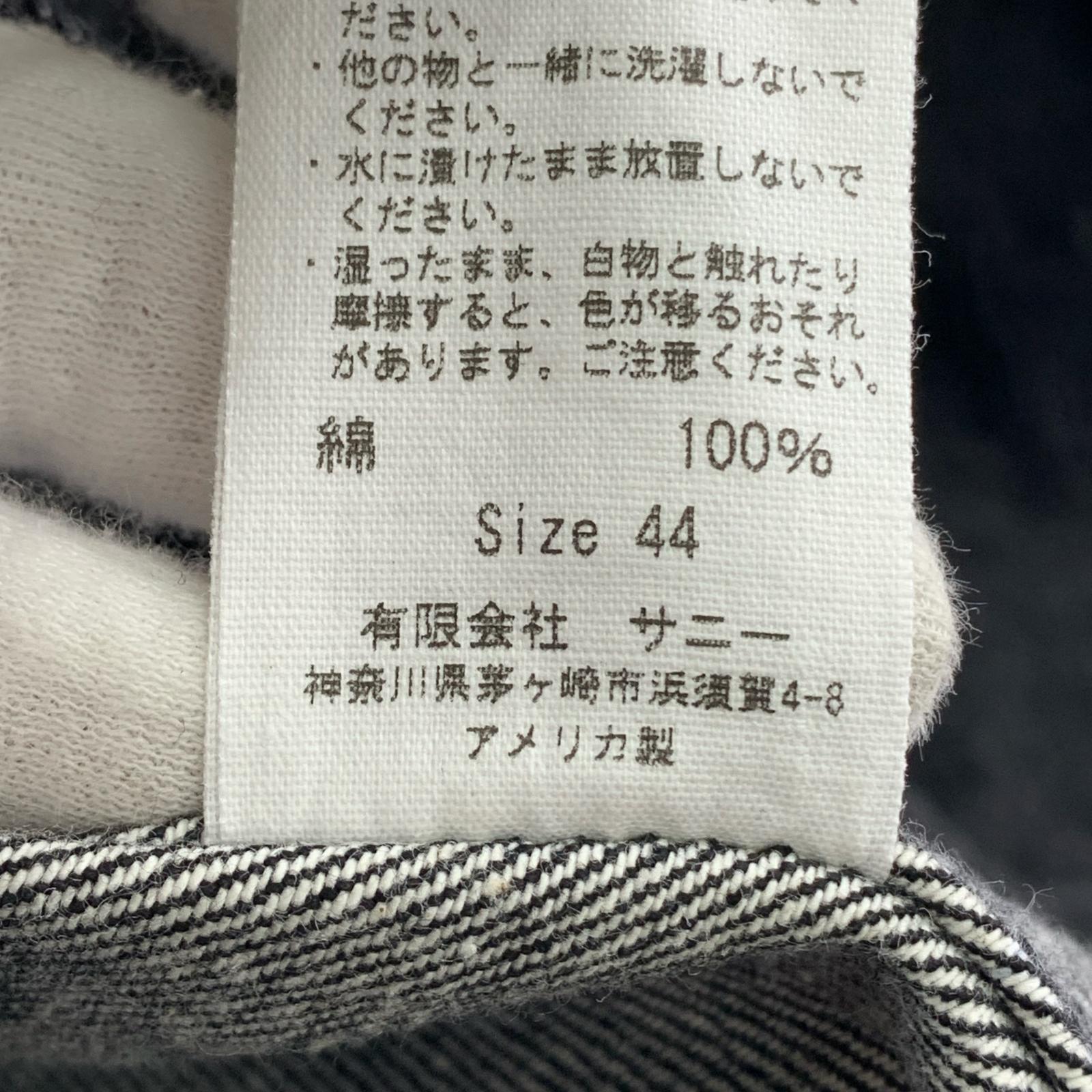 デニムジャケット PENNEY'S FOREMOST PLEATS JACKET BLK 44 ブラック