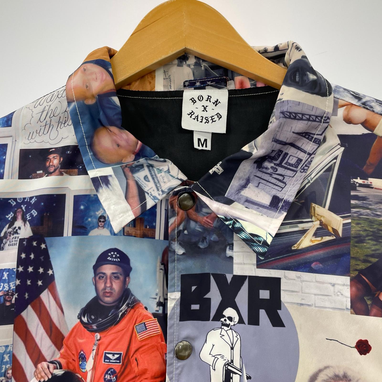 ブルゾン BORN X RAISED SHARM ALL OVER PRINT M