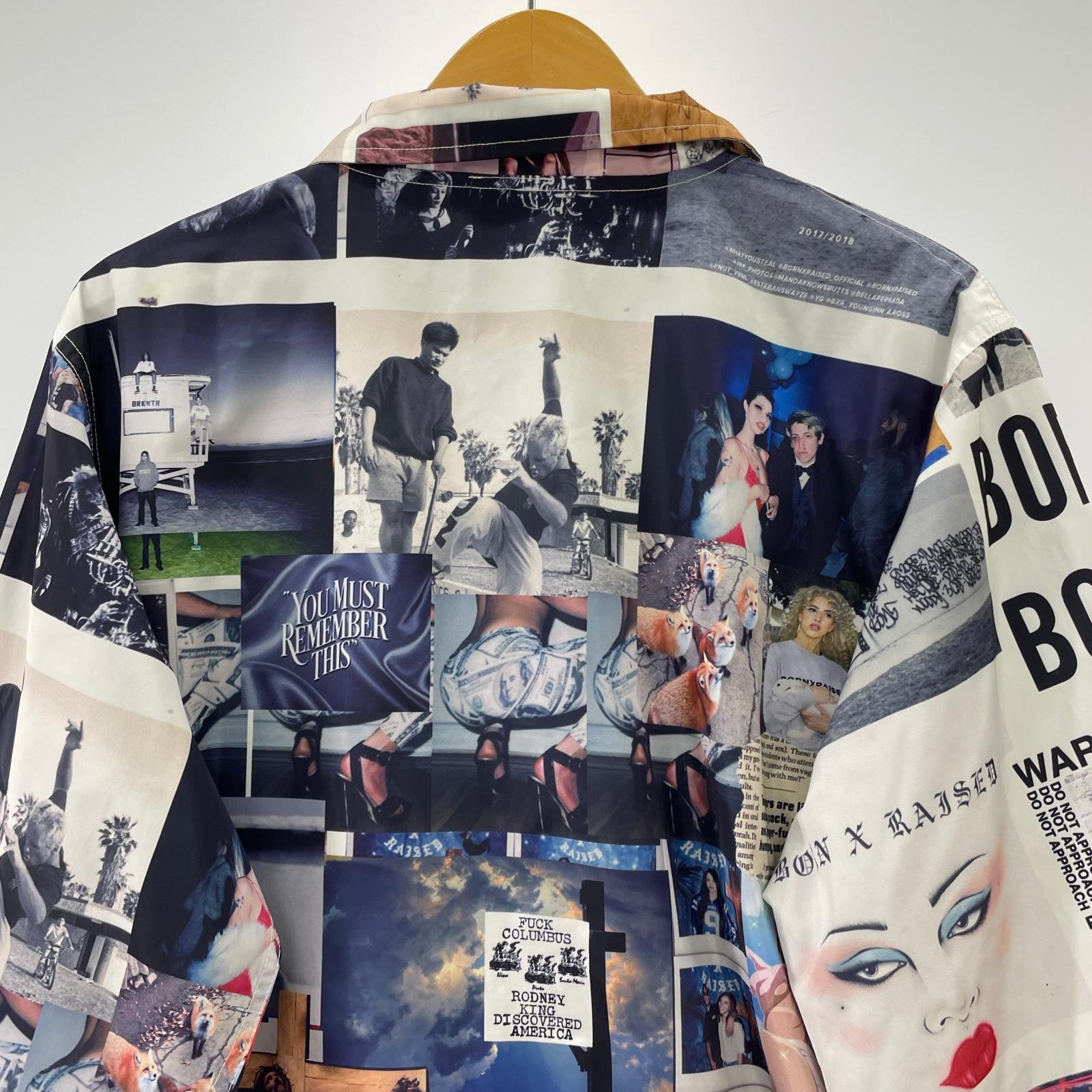 ブルゾン BORN X RAISED SHARM ALL OVER PRINT M