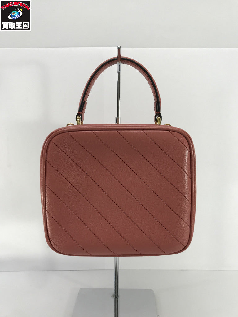 GUCCI ブロンディ トップハンドル 2WAYバッグ ピンク