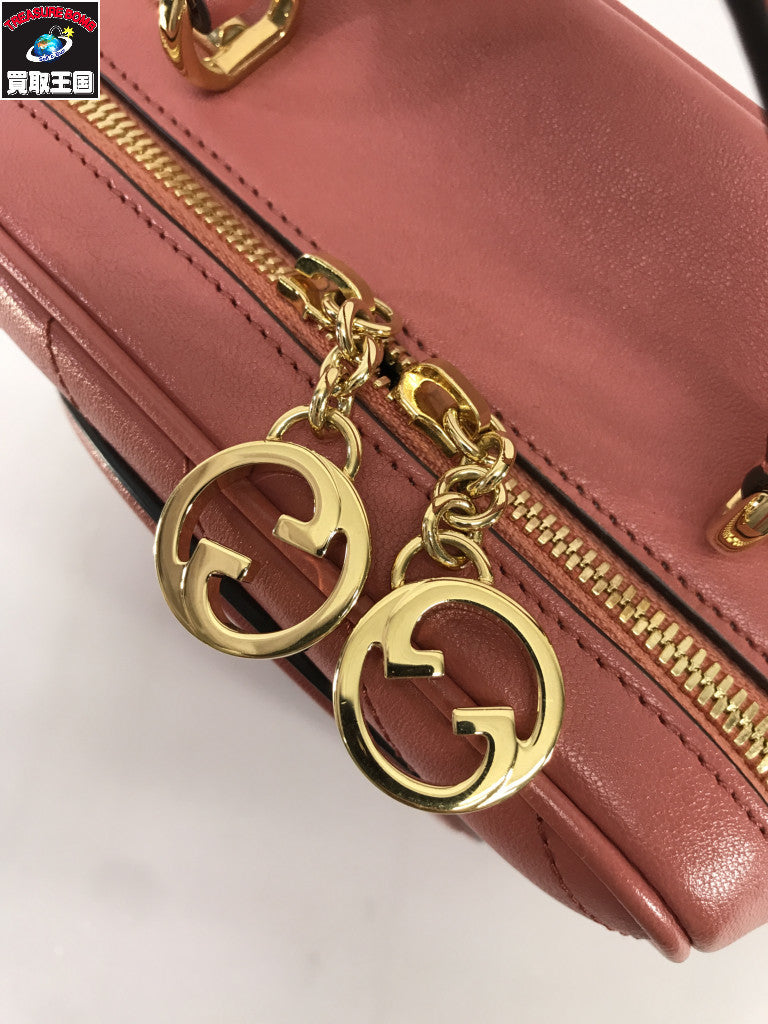 GUCCI ブロンディ トップハンドル 2WAYバッグ ピンク