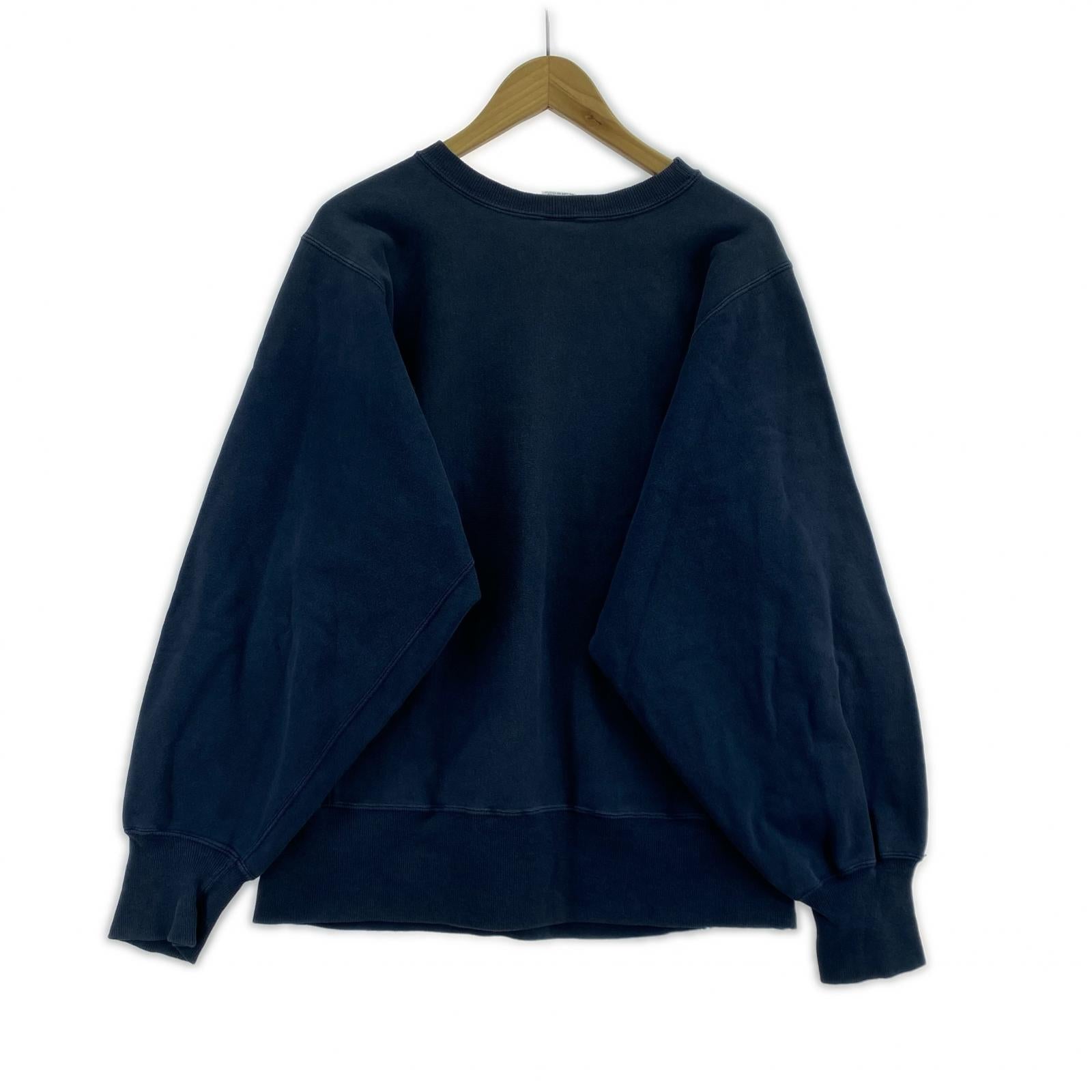 スウェット 90s 刺繍トリコタグ JOHN'S リバースウィーブ (M) ネイビー M ネイビー