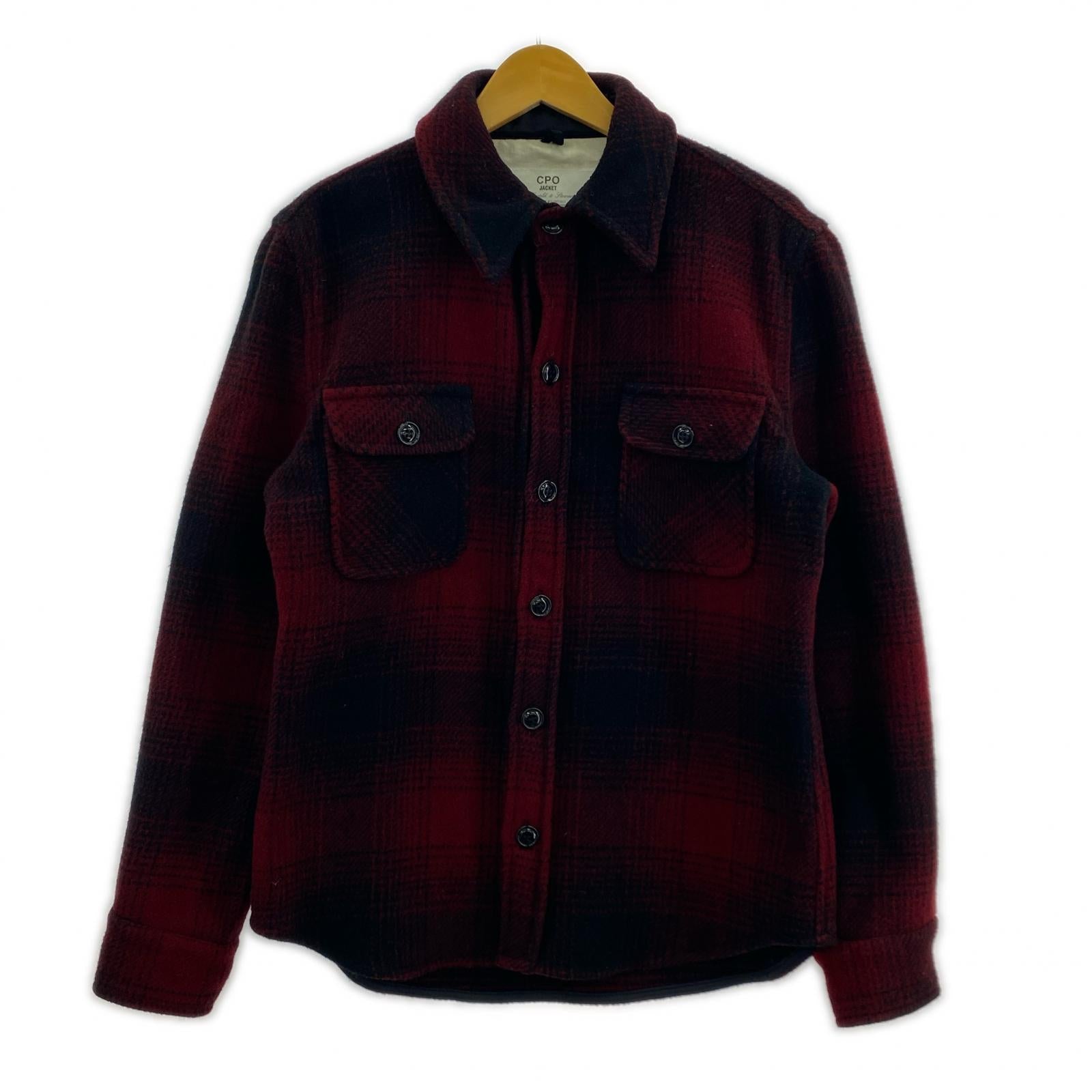ジャケット USA製 WOOL RICH 別注 CPOジャケット M レッド