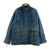デニムジャケット 70s SEARS ブランケット デニムカバーオール (L) L ブルー