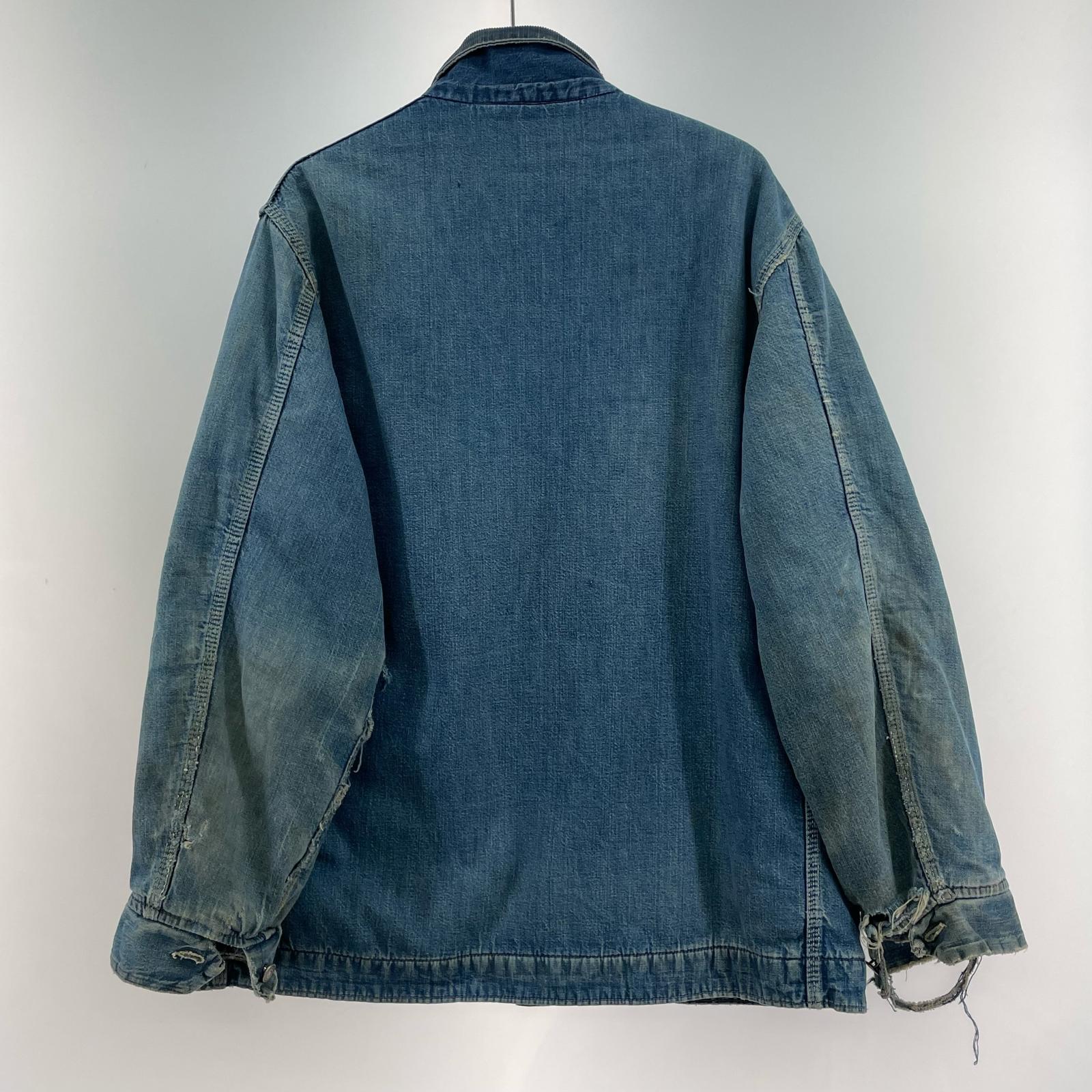 デニムジャケット 70s SEARS ブランケット デニムカバーオール (L) L ブルー