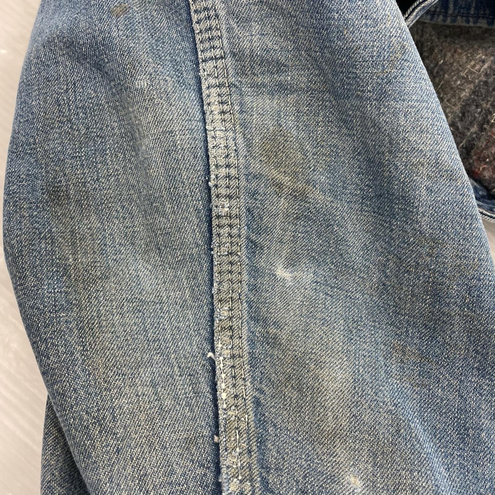 デニムジャケット 70s SEARS ブランケット デニムカバーオール (L) L ブルー