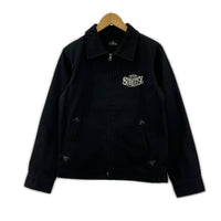 ジャケット Subciety チェーンステッチロゴワークジャケット 黒 (S) SBF9143 S ブラック