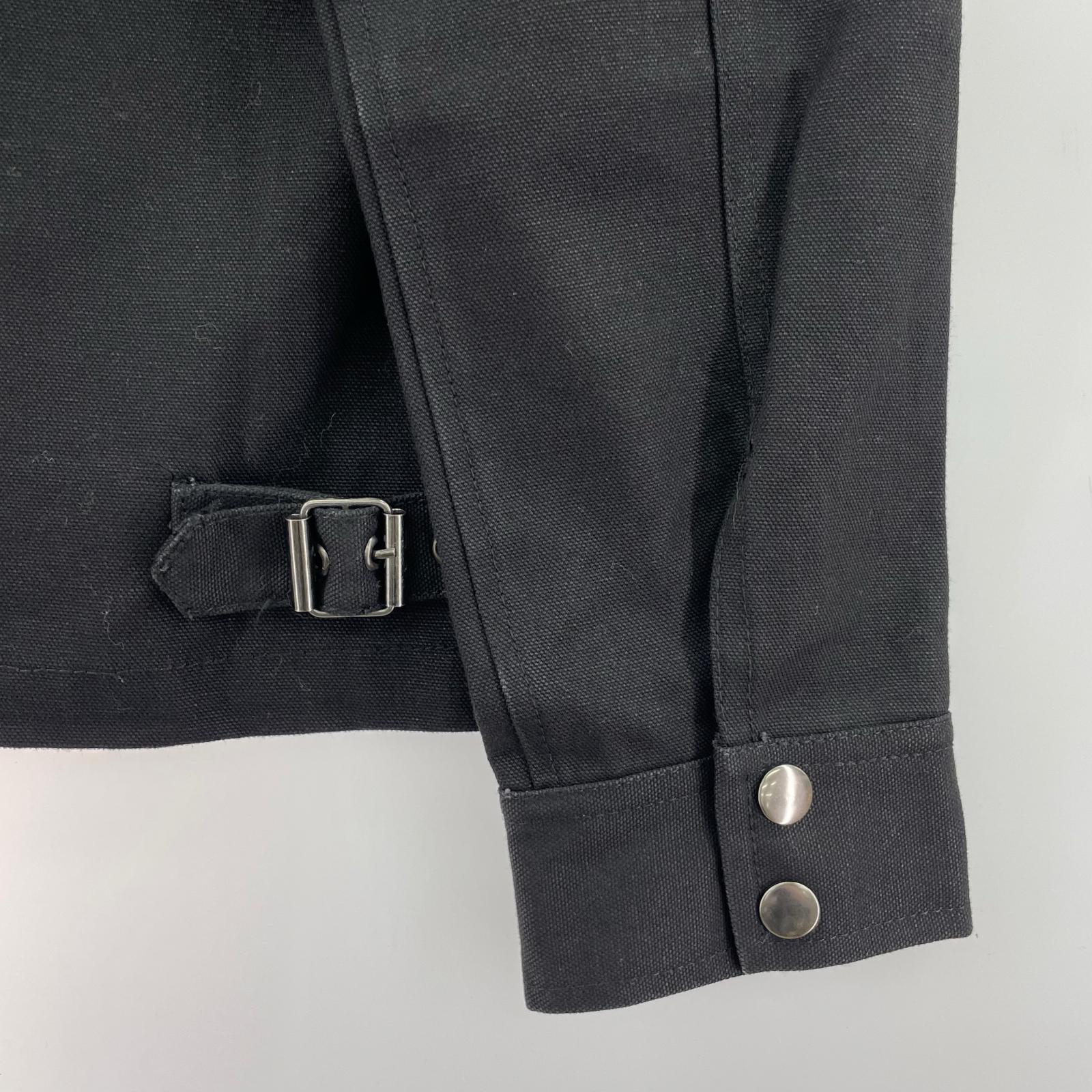 ジャケット Subciety チェーンステッチロゴワークジャケット 黒 (S) SBF9143 S ブラック