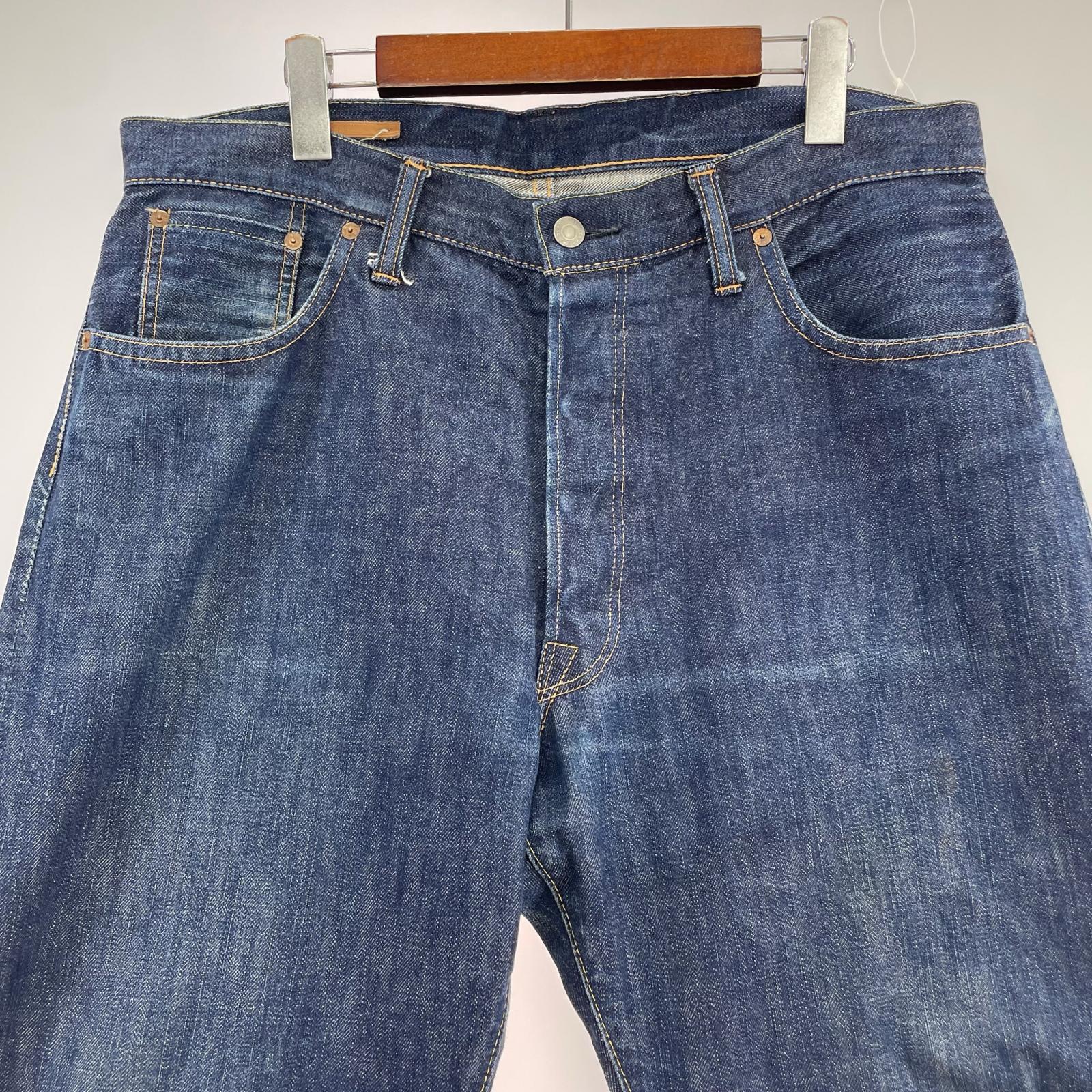 デニムパンツ デニムパンツ ワイド 紺 29 ネイビー