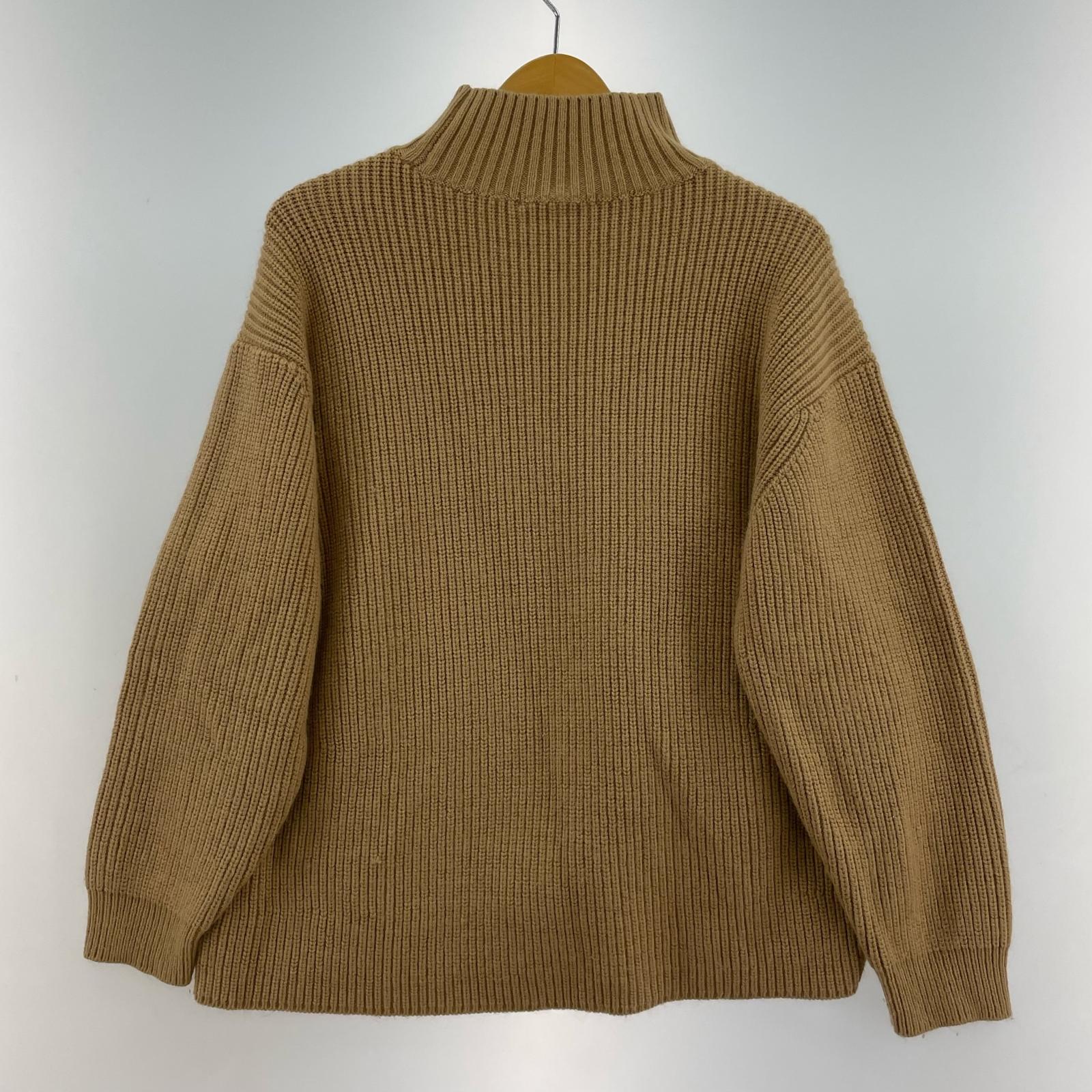ニット CADUNE シャーリングニット ベージュ 36 36 ベージュ