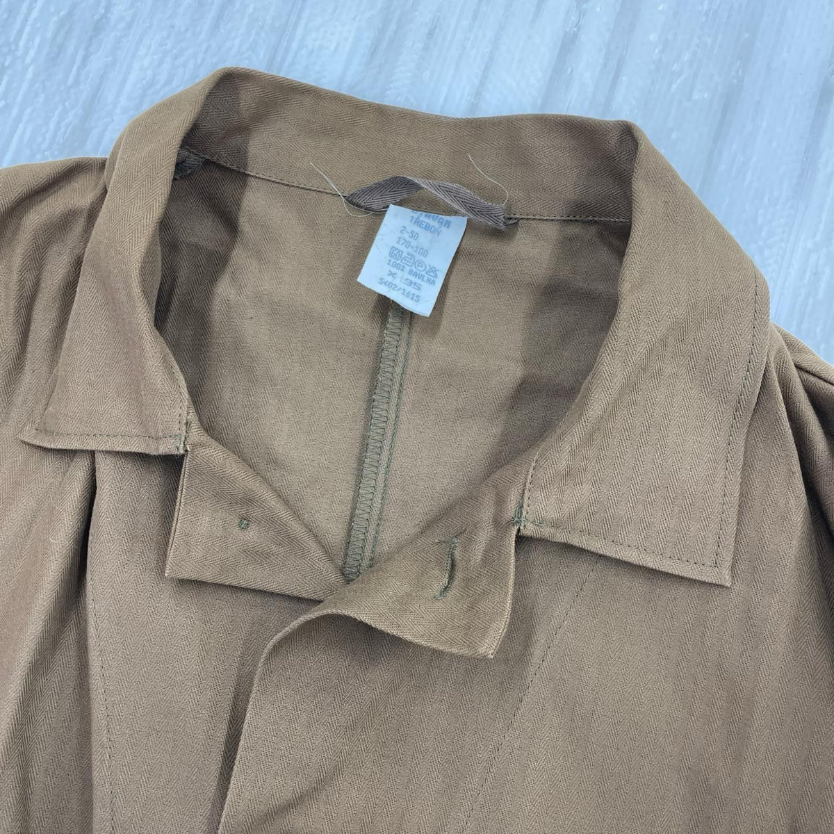 ジャケット チェコ軍 OTAVAN ヘリンボーンコート ブラウン
