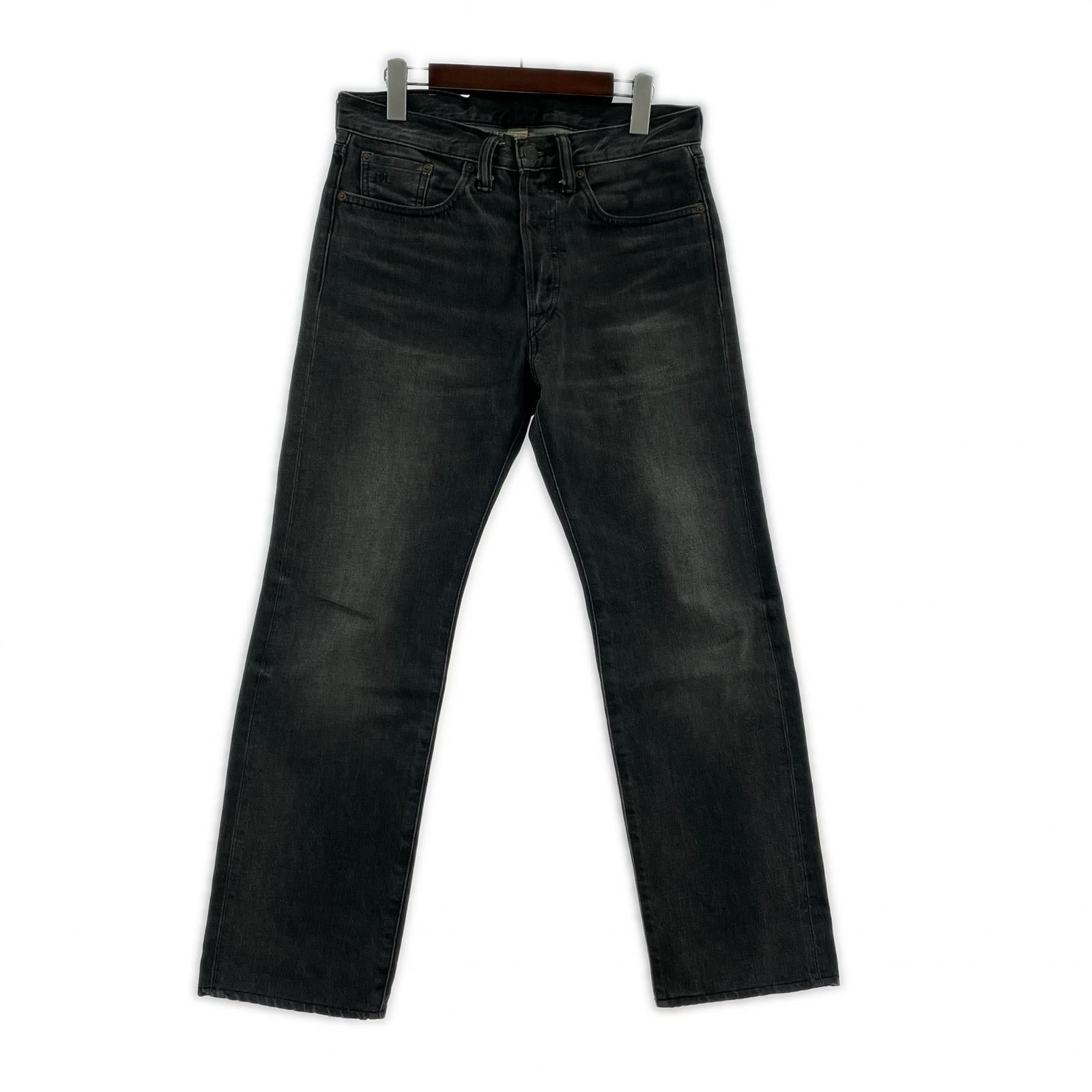 デニムパンツ RRL ストレートフィット ブラックウォッシュ デニムパンツ 29×30 ブラック