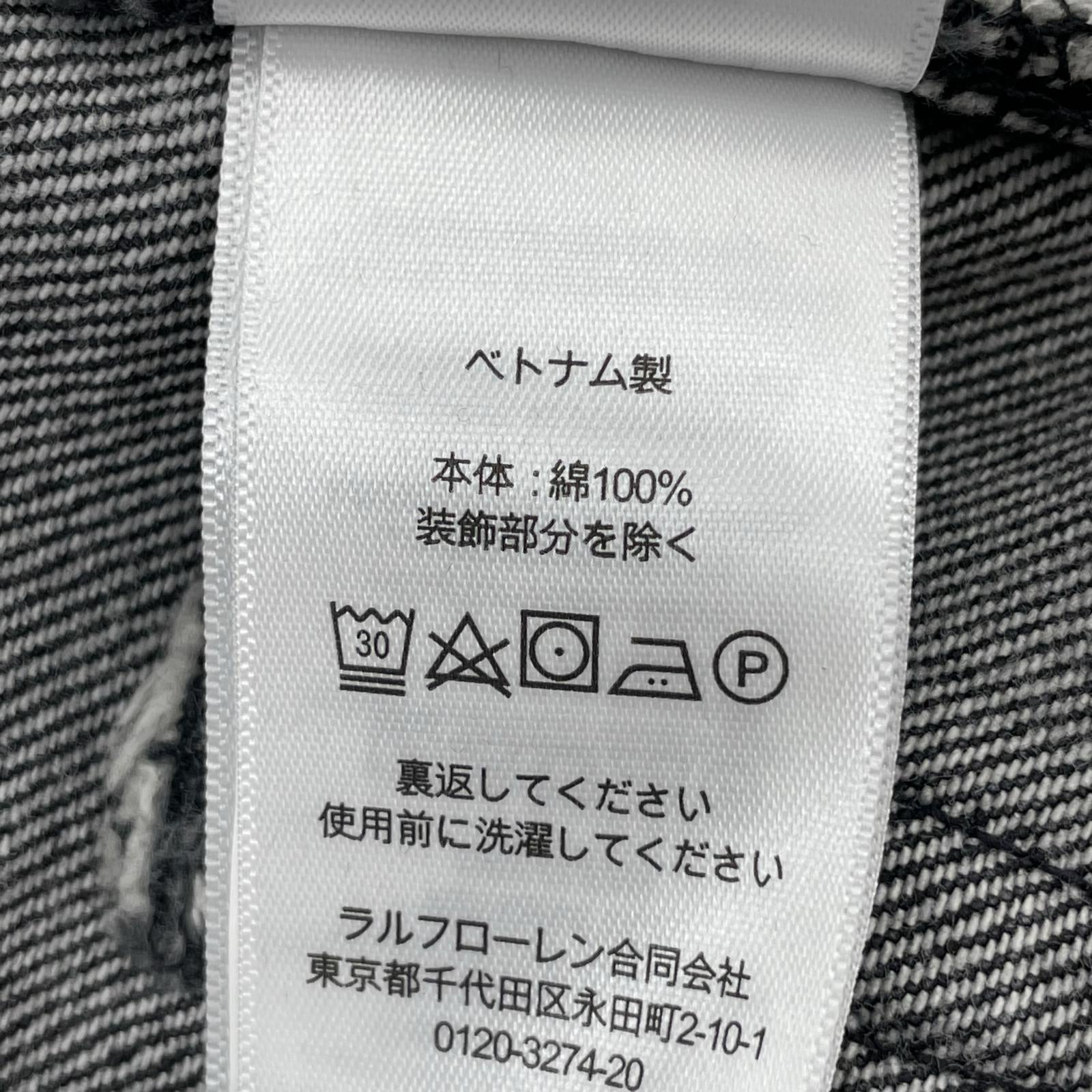 デニムパンツ RRL ストレートフィット ブラックウォッシュ デニムパンツ 29×30 ブラック