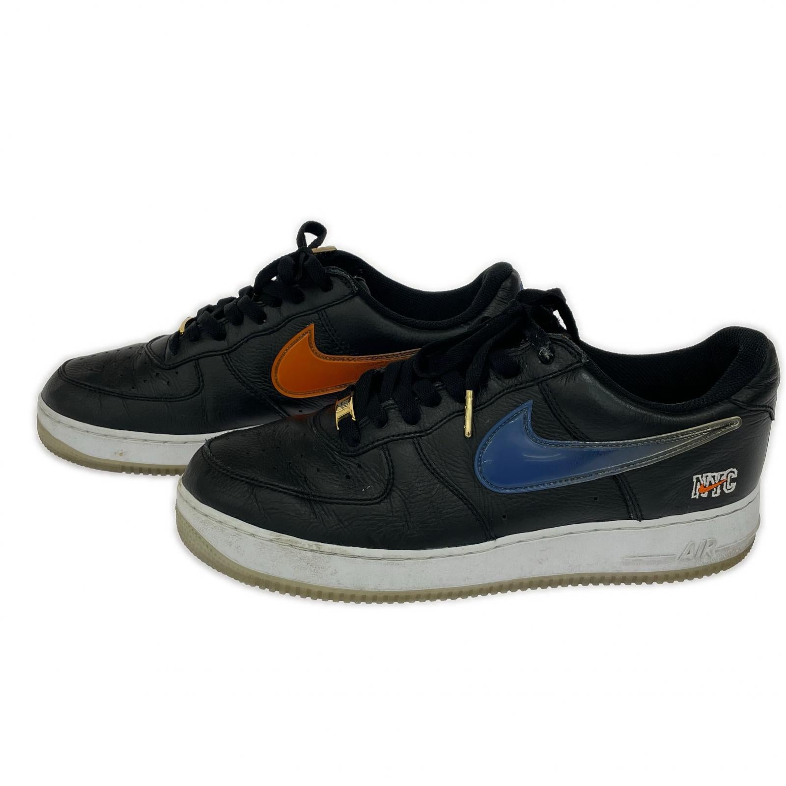 スニーカー NIKE×KITH AIR FORCE 1 NEW YORK KNICKS 28cm (US10 UK9 1/2 EU46) ブラック
