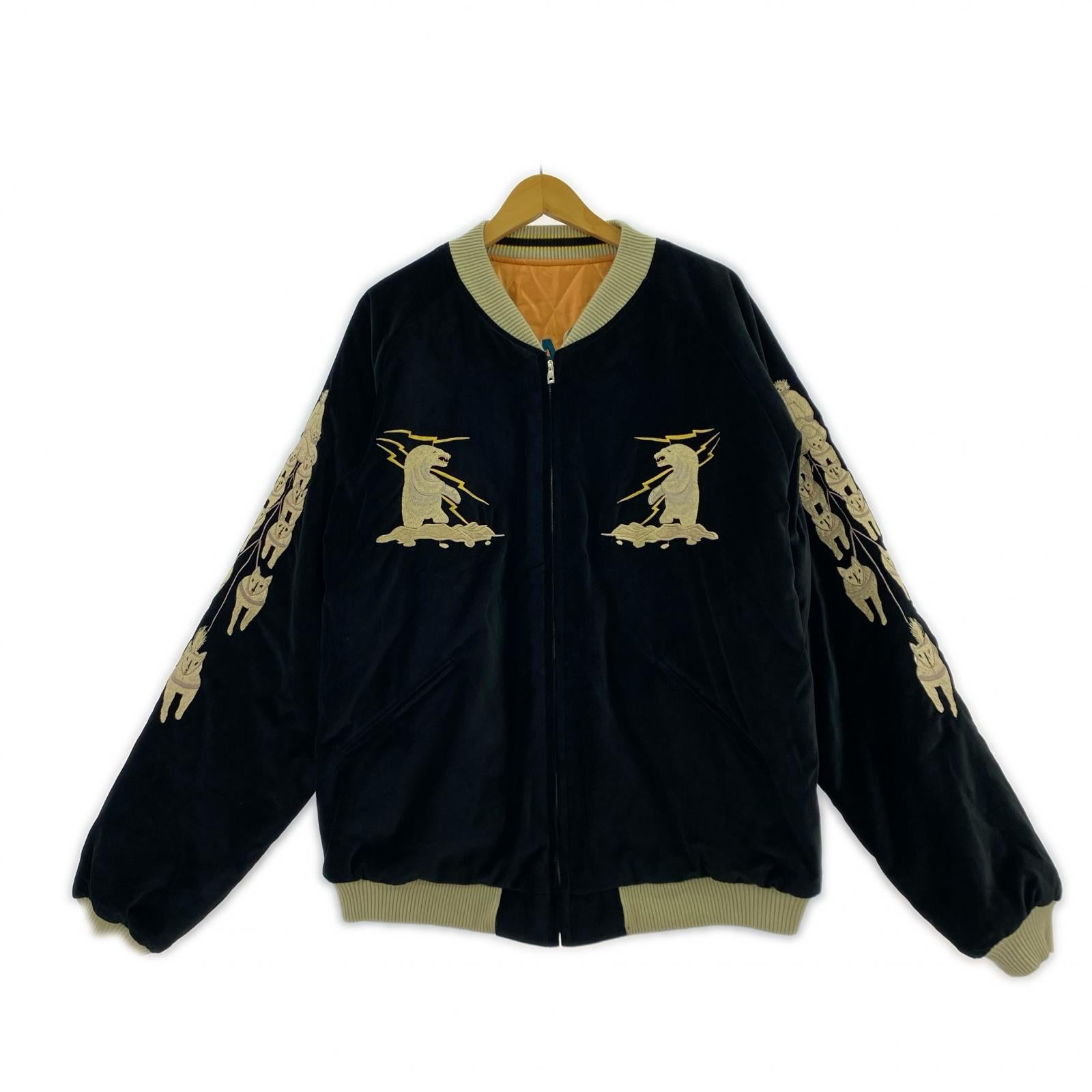 ブルゾン 1950s Style Velveteen Souvenir -XXXL