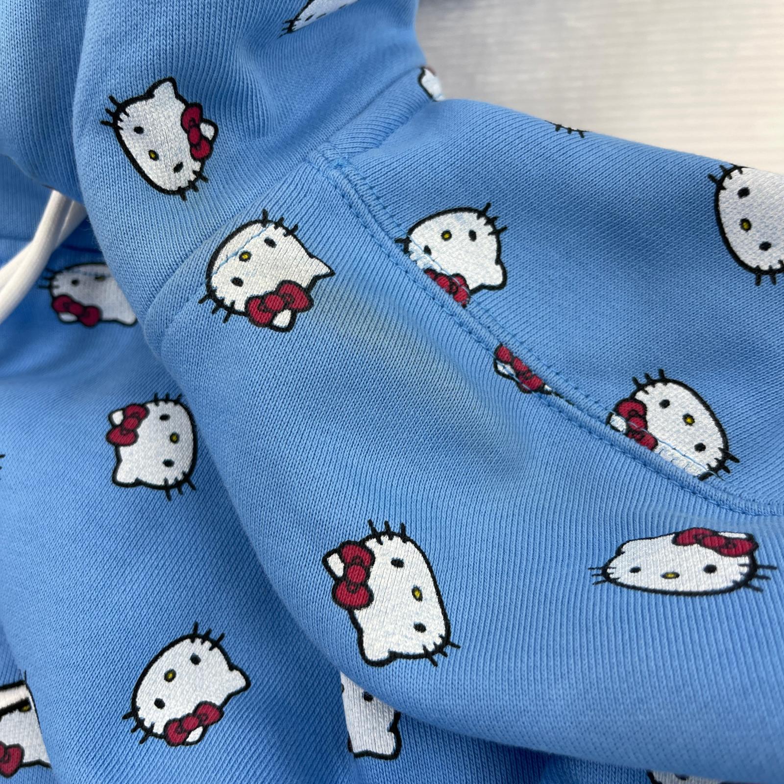 パーカー ×HELLO KITTY パーカー 青 (XXL) ブルー
