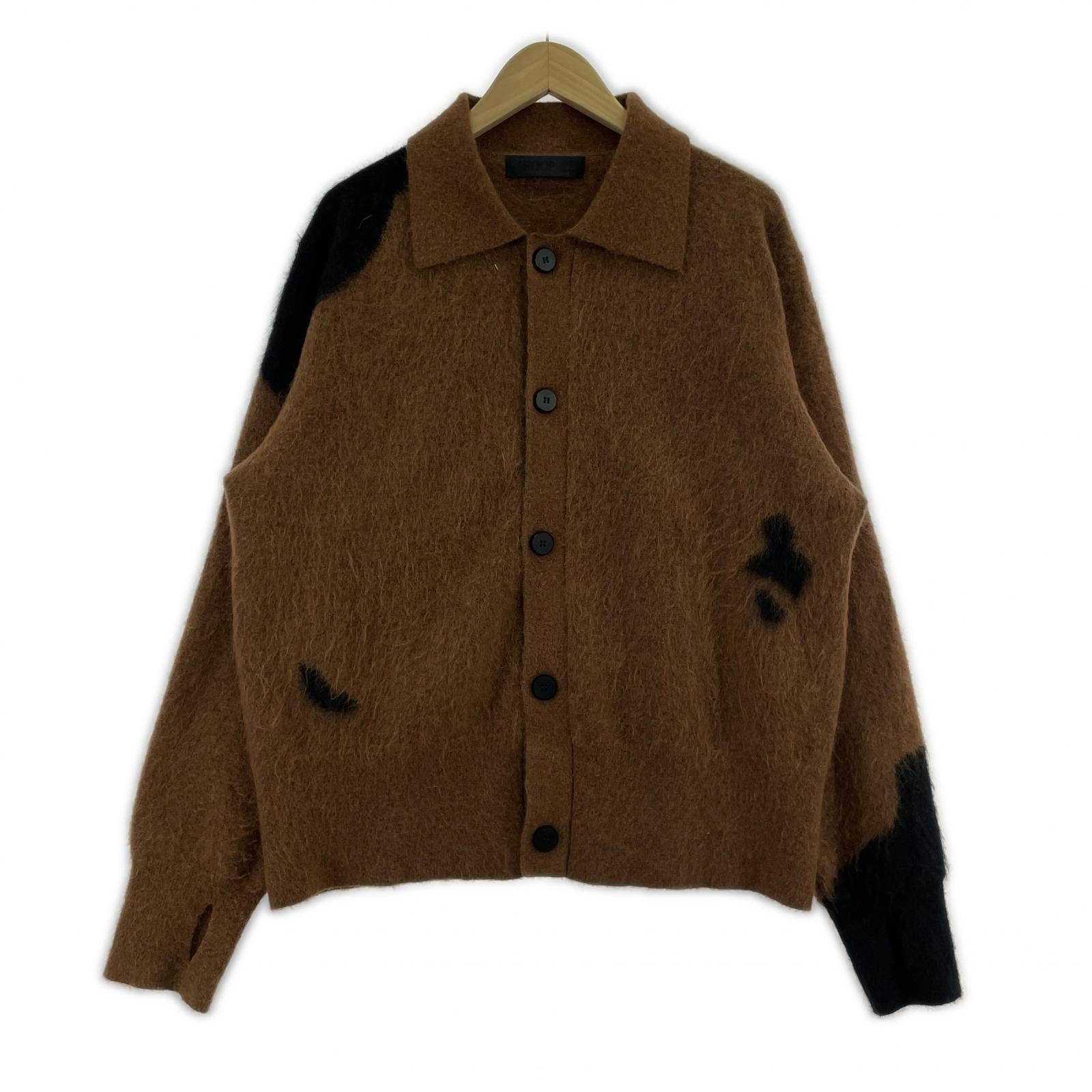 ニット ×STRONG MOHAIR SHIRT ブラウン (L) L ブラウン