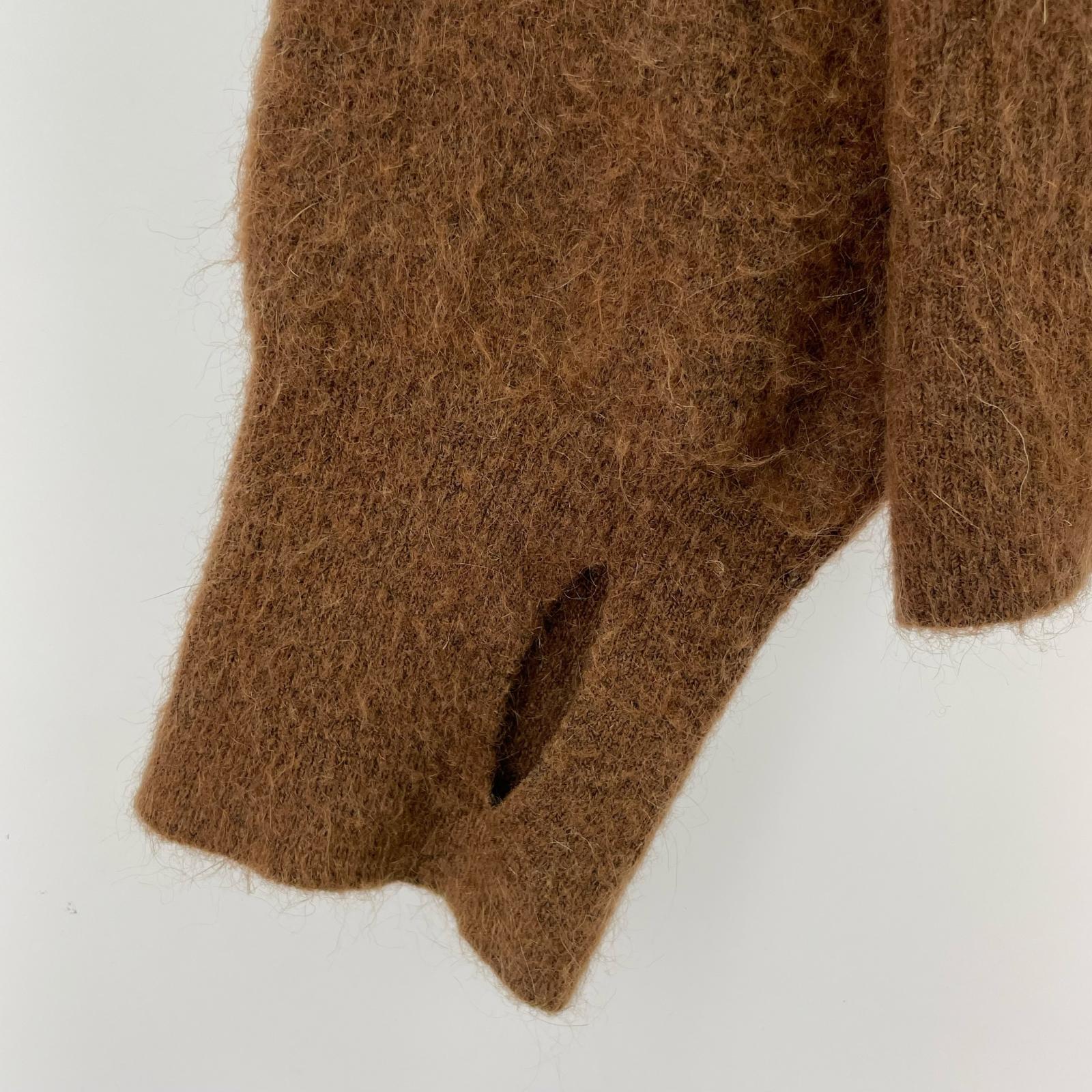 ニット ×STRONG MOHAIR SHIRT ブラウン (L) L ブラウン