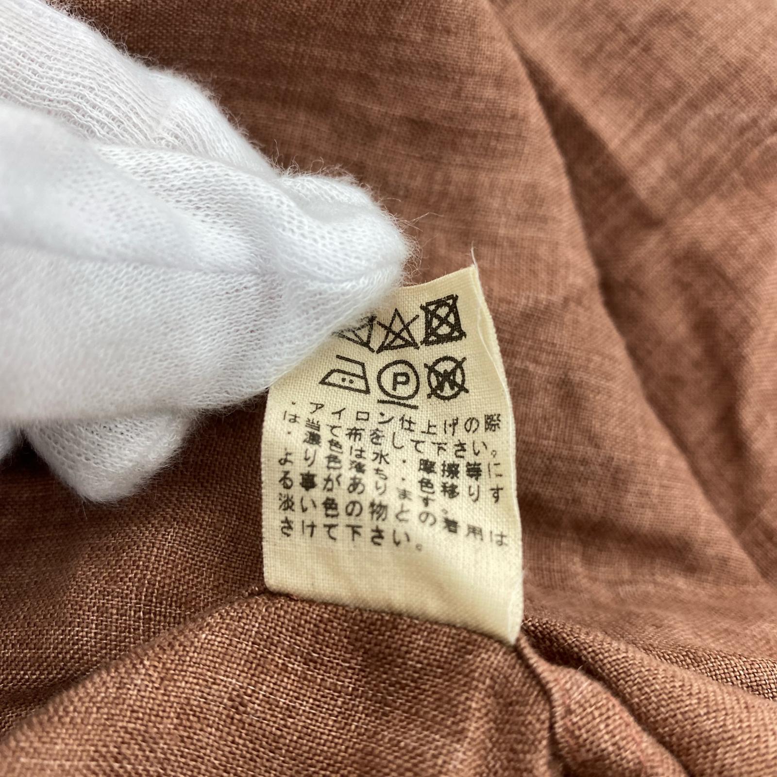 長袖シャツ JURGEN LEHL リネンシャツ 赤 レッド